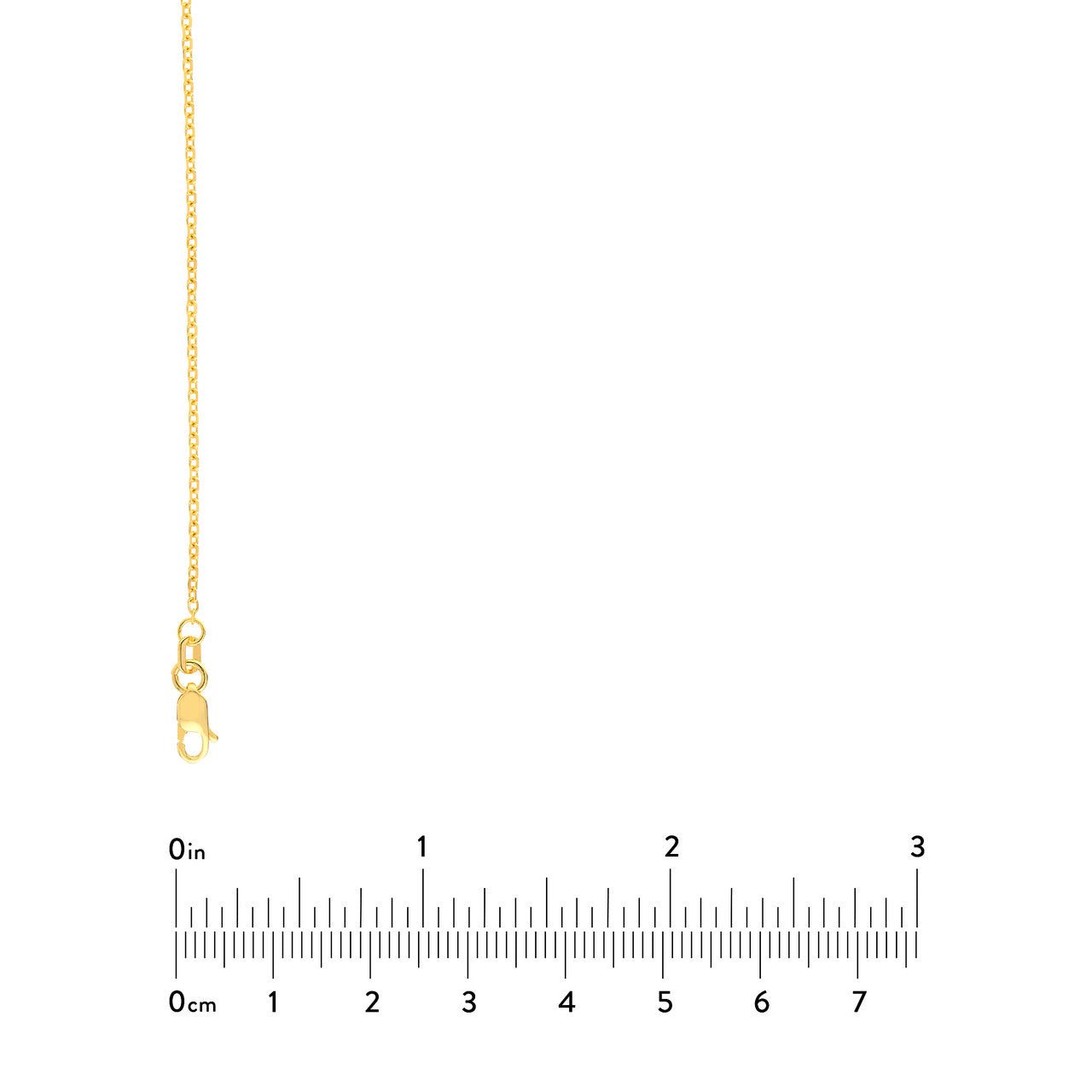 1.15mm D/C Cable Chain with Lobster Lock - Petra Star