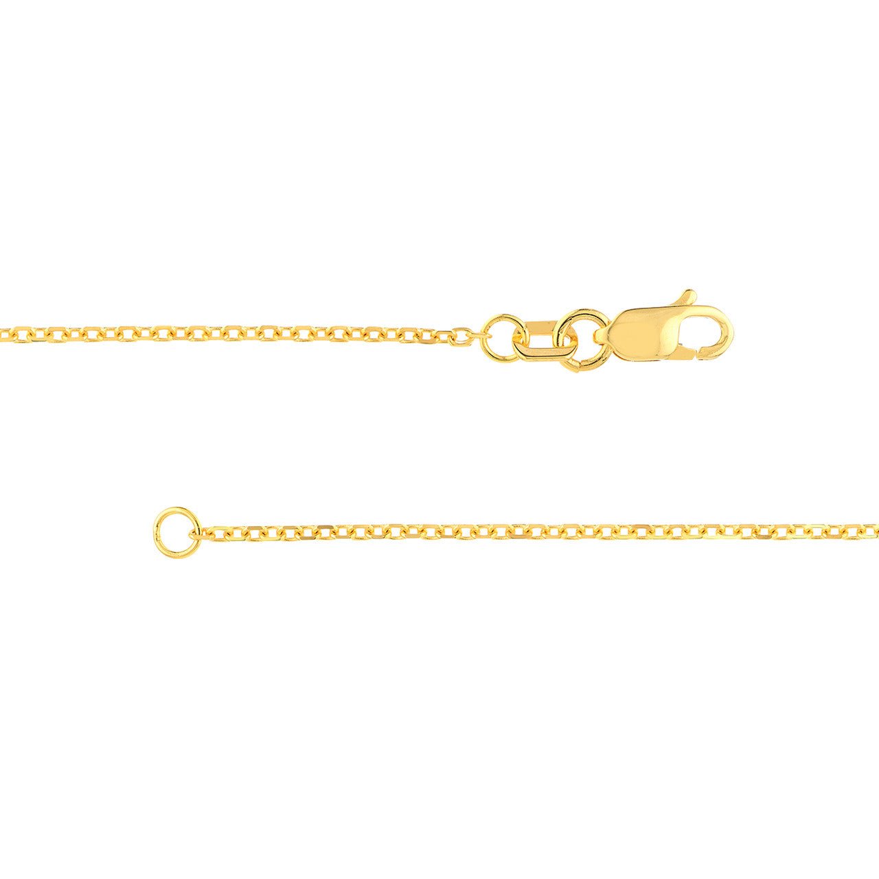 1.15mm D/C Cable Chain with Lobster Lock - Petra Star