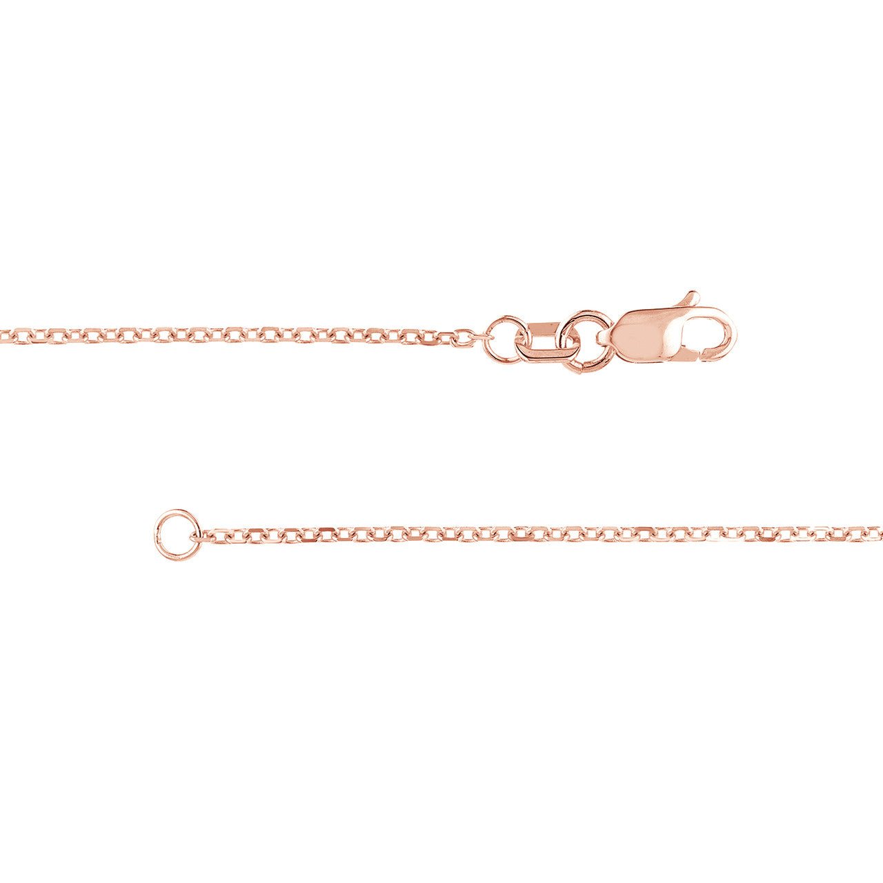 1.15mm D/C Cable Chain with Lobster Lock - Petra Star