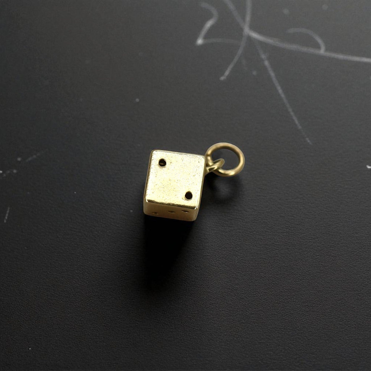 14k Gold Dice Charm - Petra Star