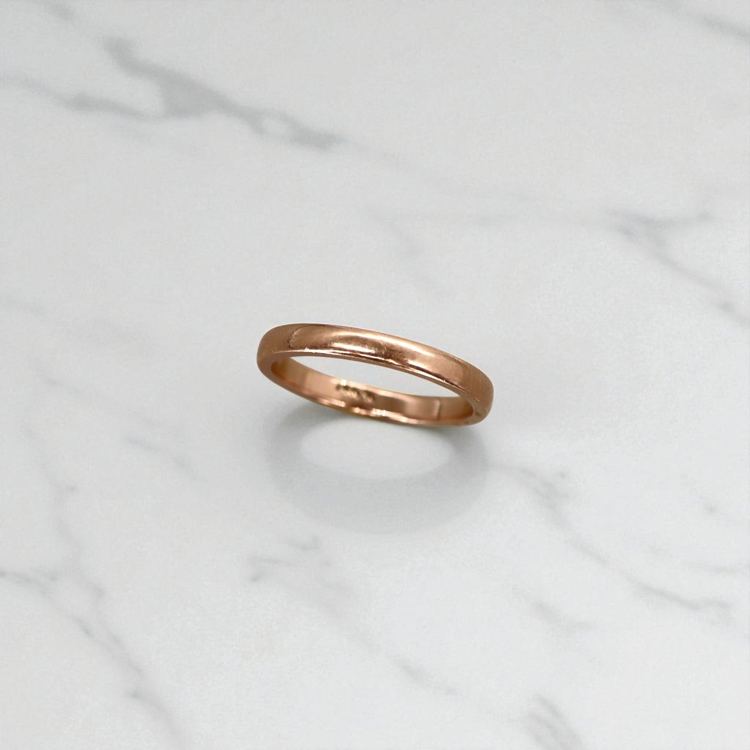 14k Rose Gold Band 2.5MM - Petra Star
