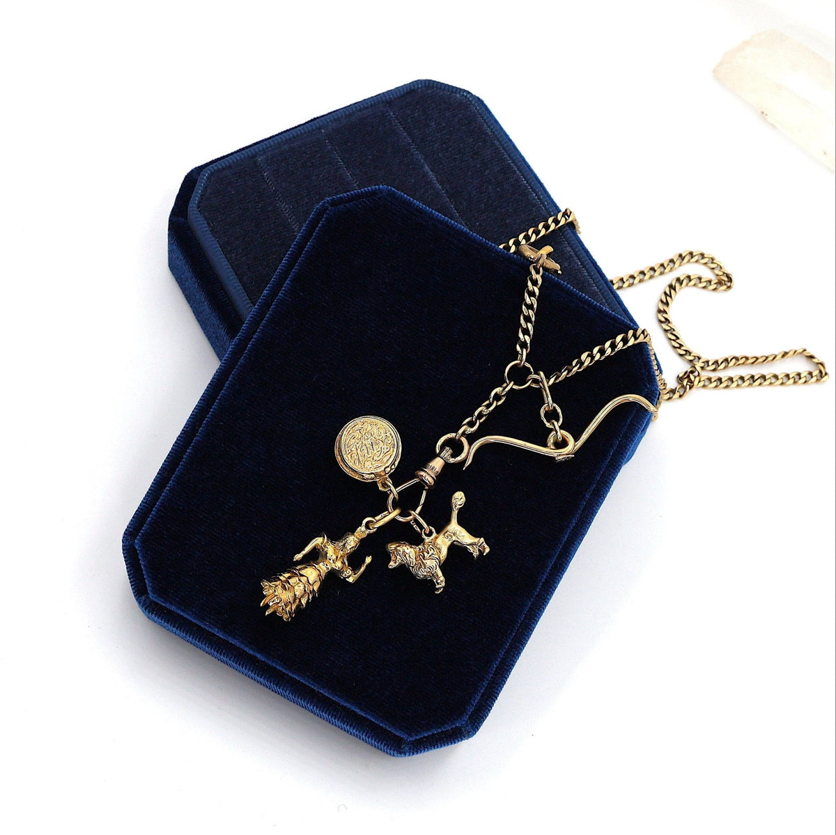 14k Solid Gold Vintage Poodle Charm Heavy - Petra Star