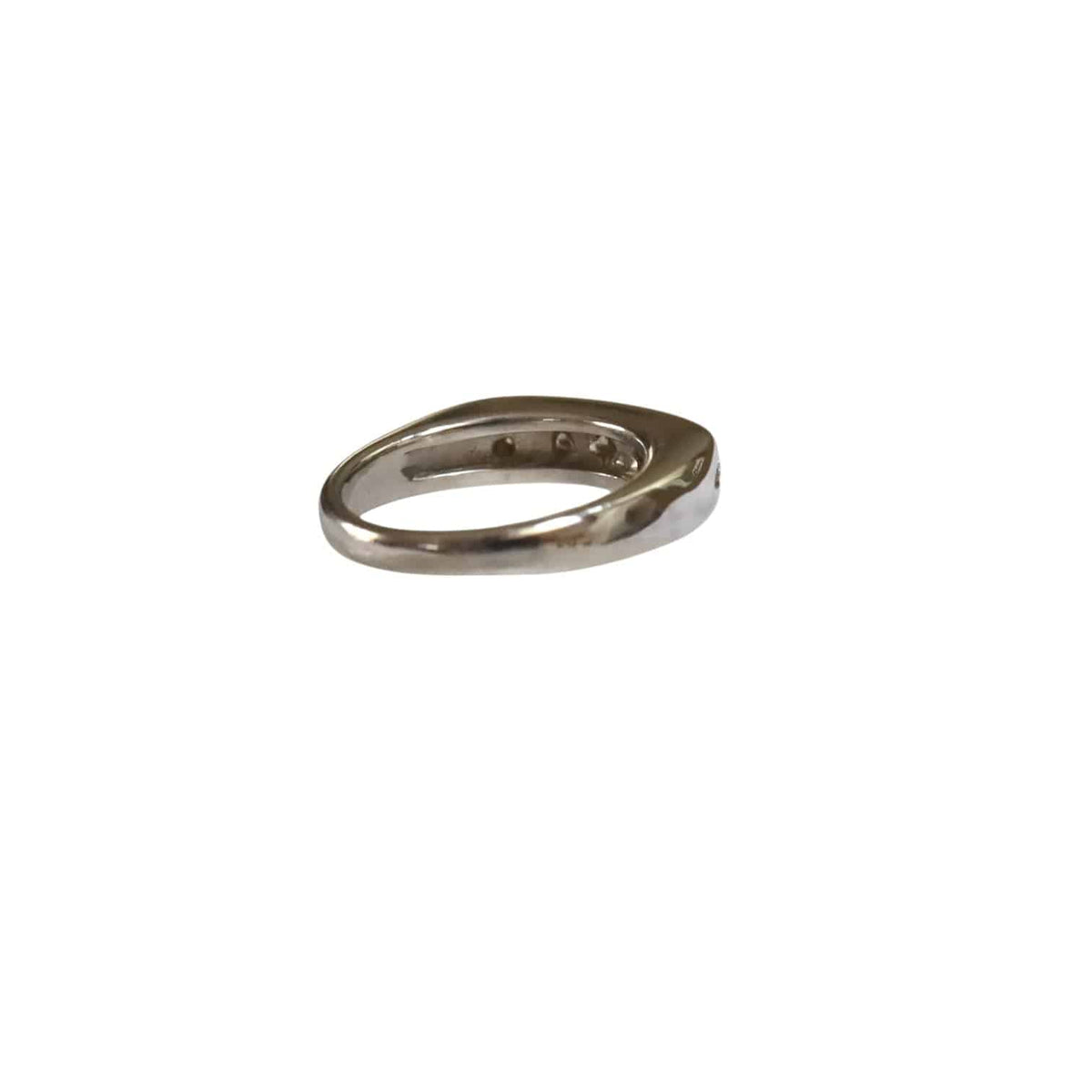 14k White Gold Diamond Anniversary/Wedding Band - Petra Star