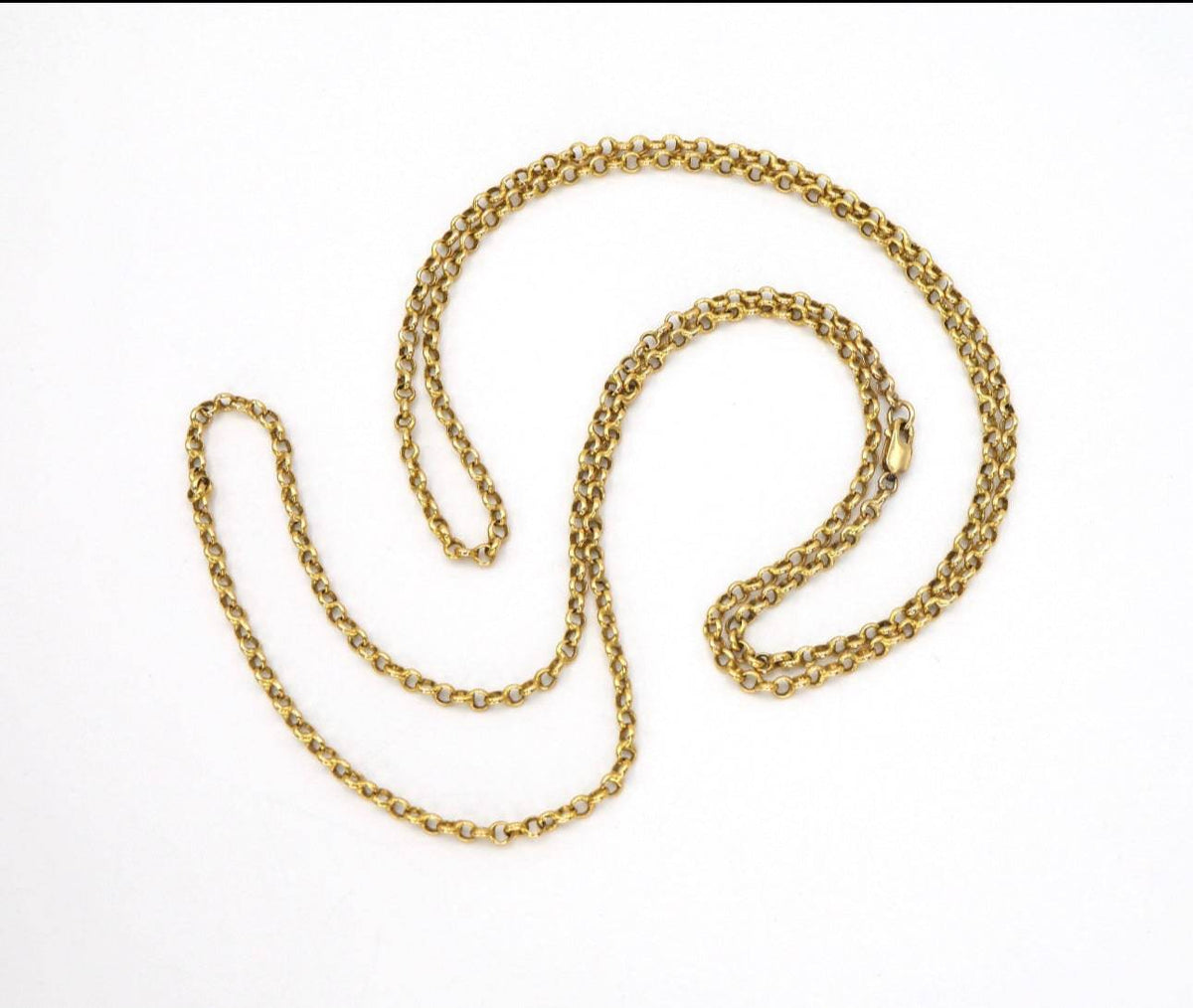 18k Yellow Gold Heavy Rolo Chain - Petra Star