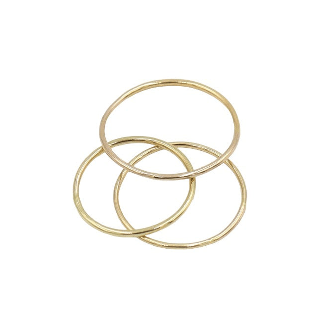 Minimalist Band — solid 14k gold