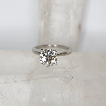 1.77 cts Old European Cut in Platinum Solitaire Mounting GIA Graded Diamond