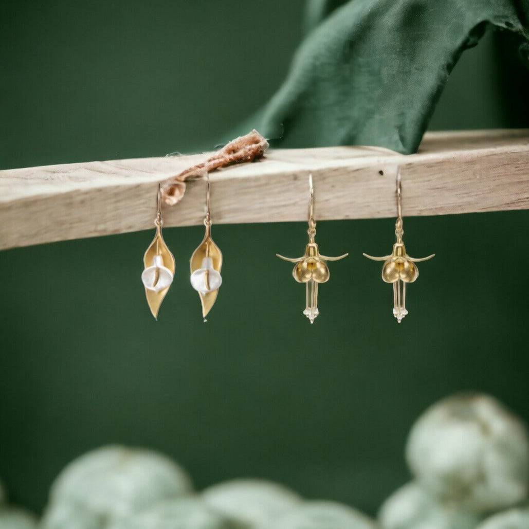 Allium Buds with Seed Pearl Earrings - Petra Star