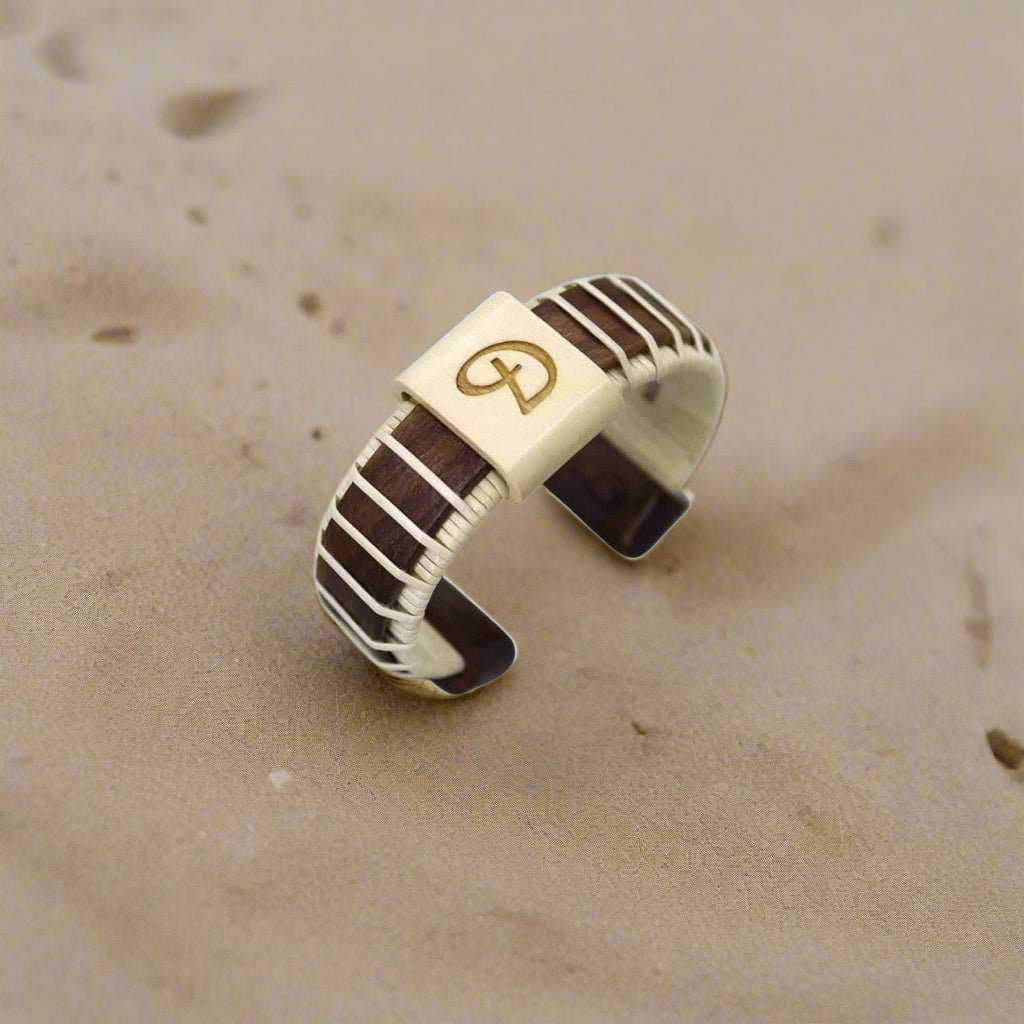 Bermuda Cuff Bracelet-Rosewood (Personalized)- Island Collection - Petra Star