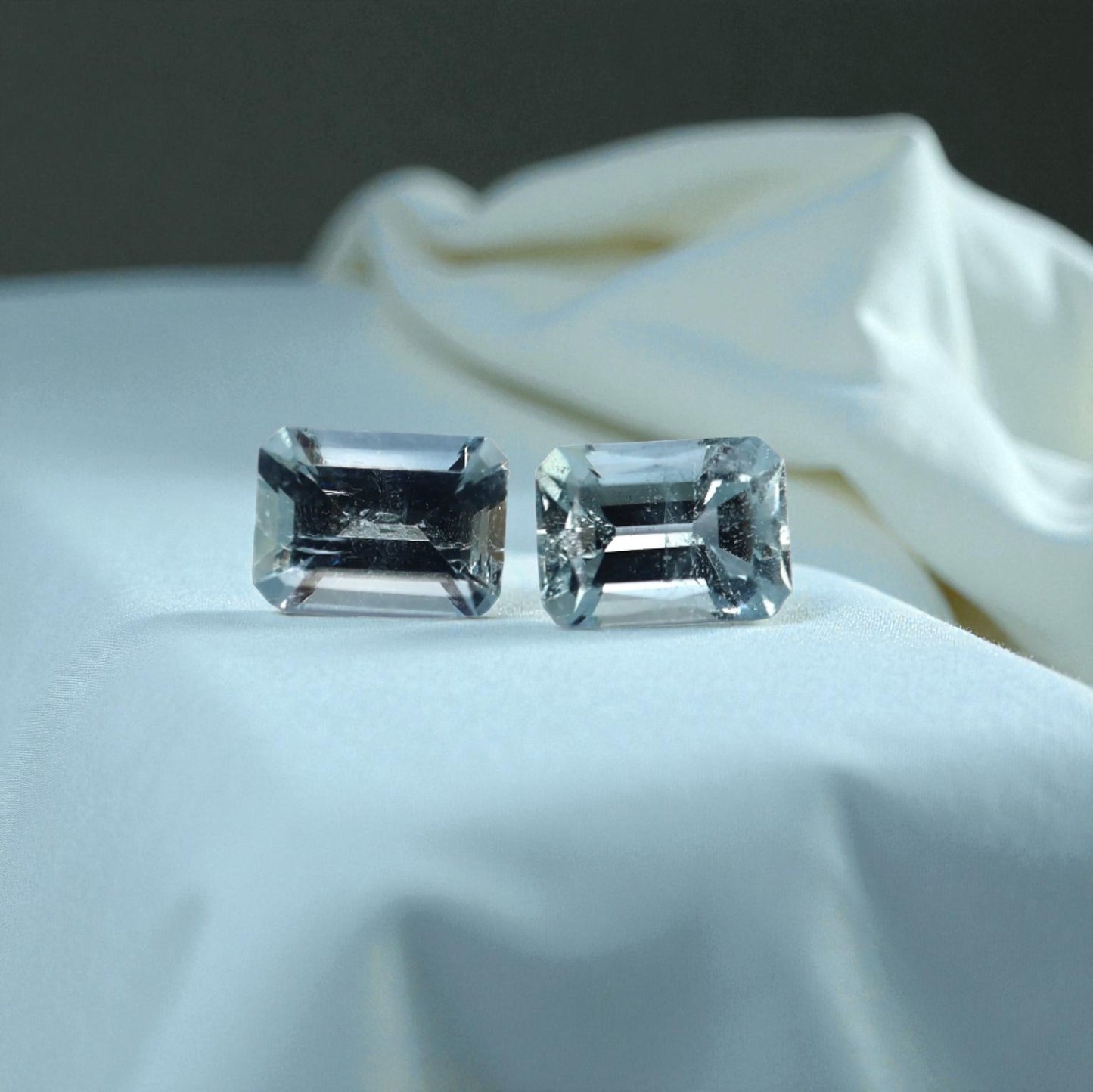 Colorado Mined Aquamarine Earrings in 14k Yellow Gold with Diamonds