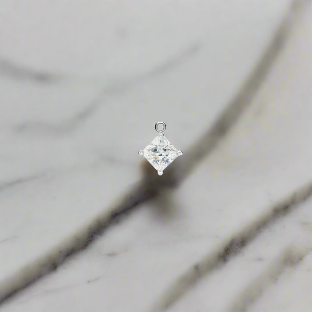Princess Cut Diamond Charm - Petra Star