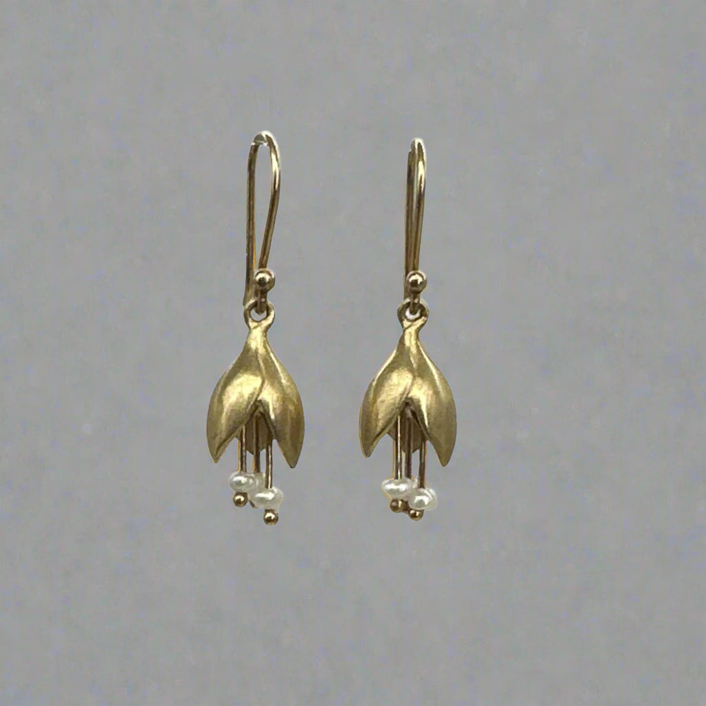 Allium Buds with Seed Pearl Earrings - Petra Star