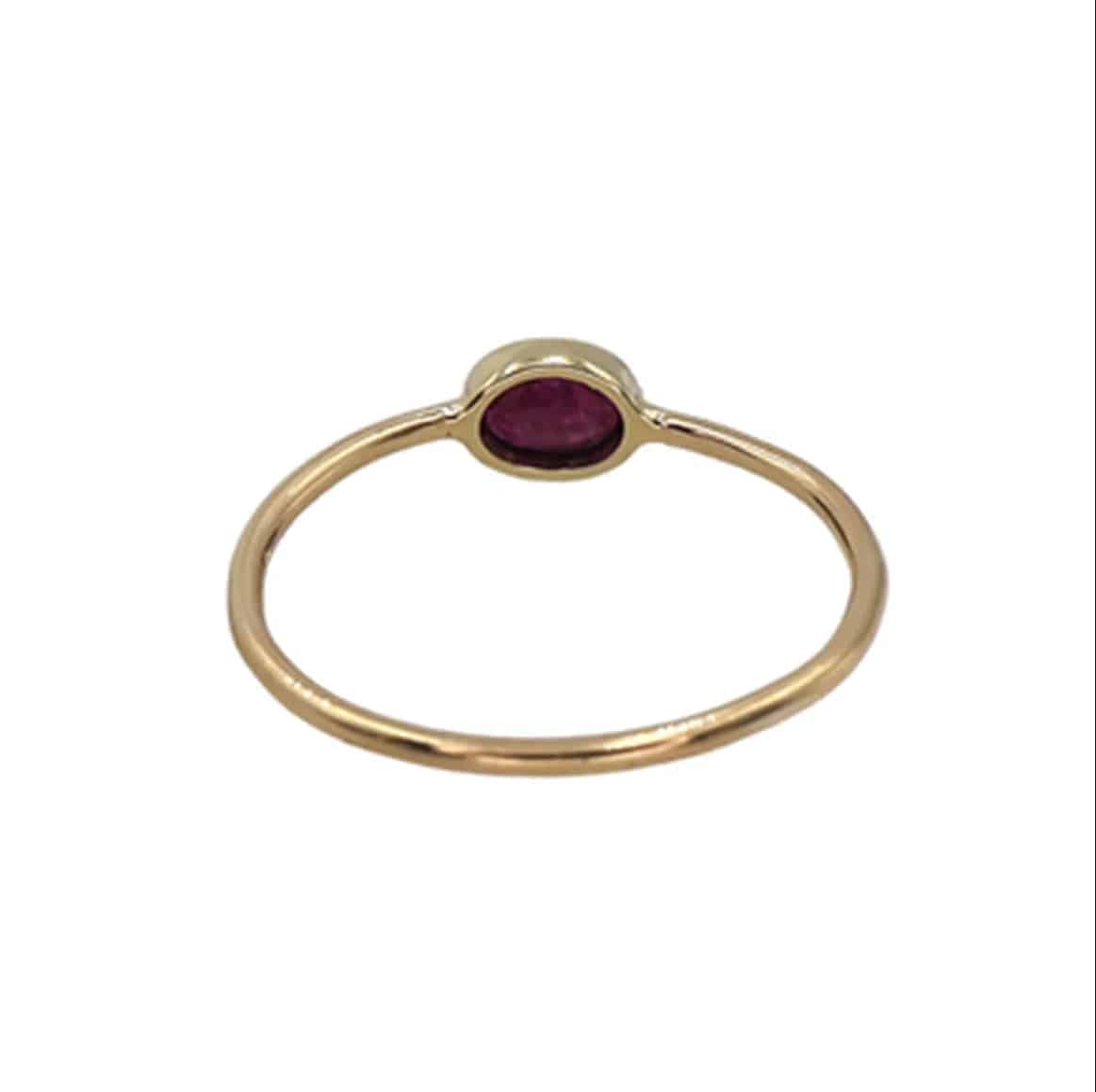 Petra Star Endurance Ruby Ring featuring a vibrant red ruby gemstone set in a sleek silver band.