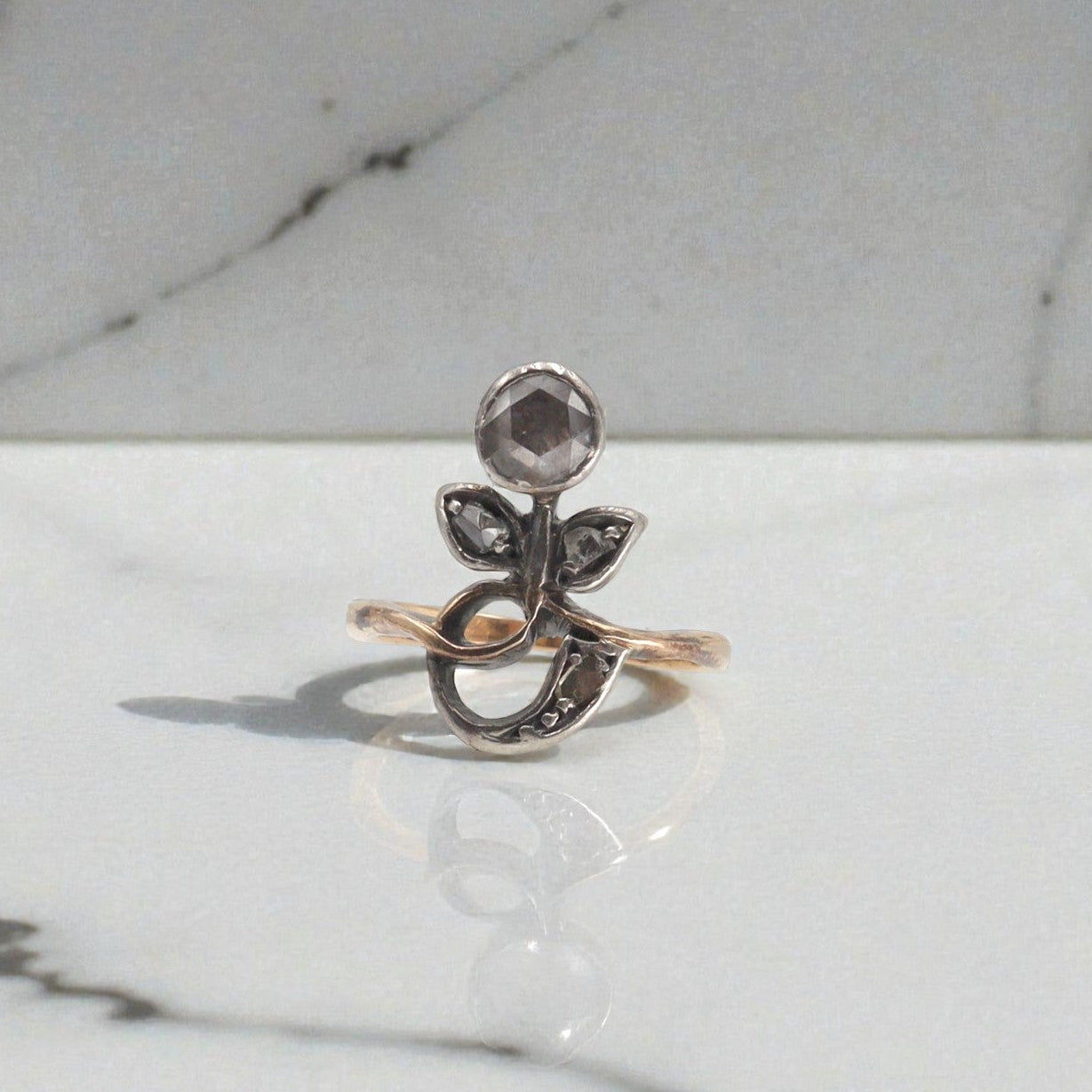 Georgian Giardinetti Rose Cut Diamond Ring - Petra Star