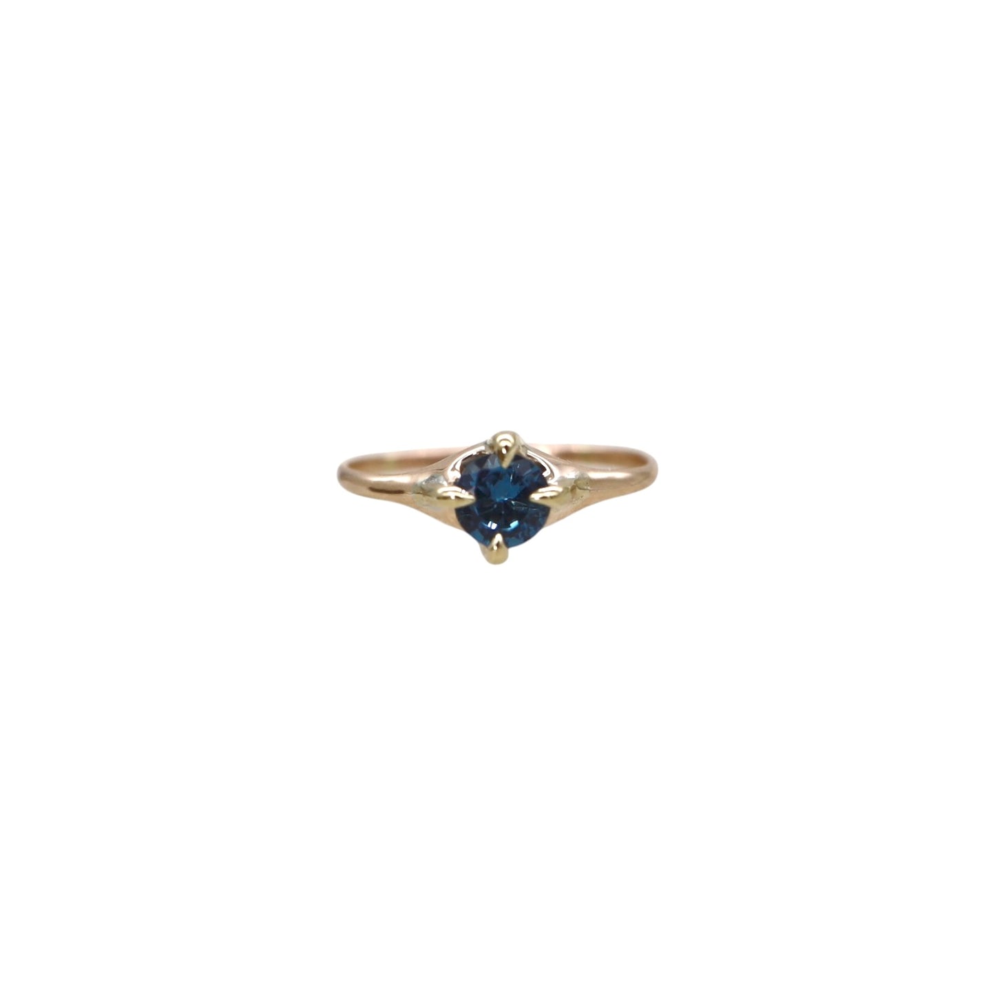 Art Deco Blue Zircon Ring - Petra Star