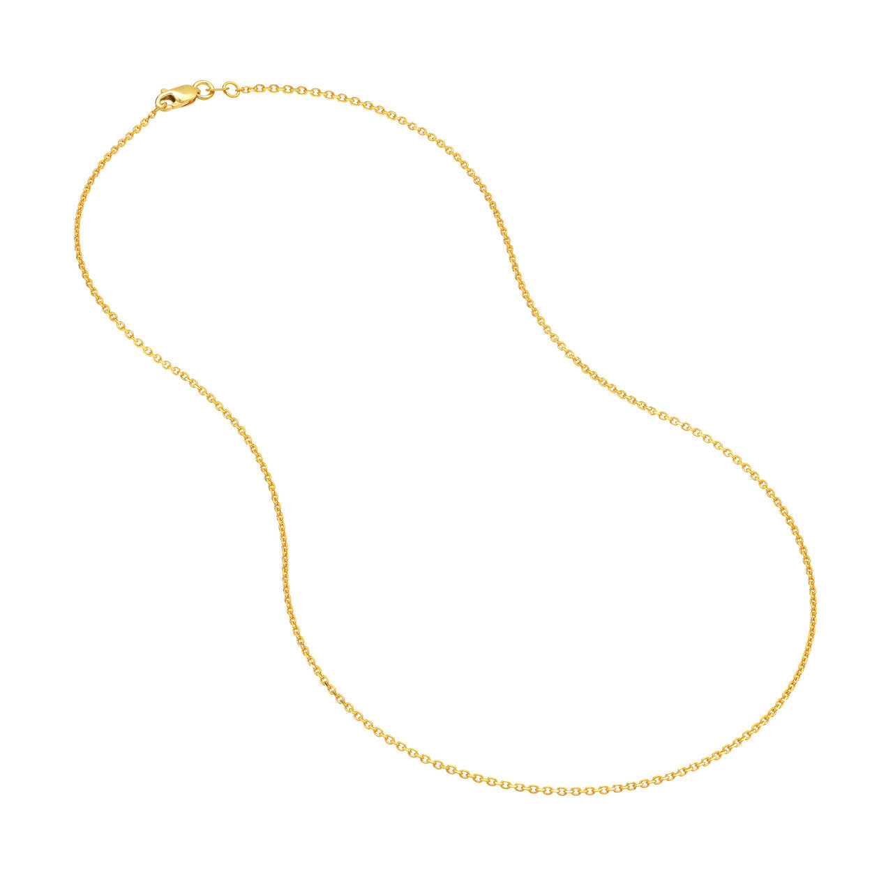1.15mm D/C Cable Chain with Lobster Lock - Petra Star