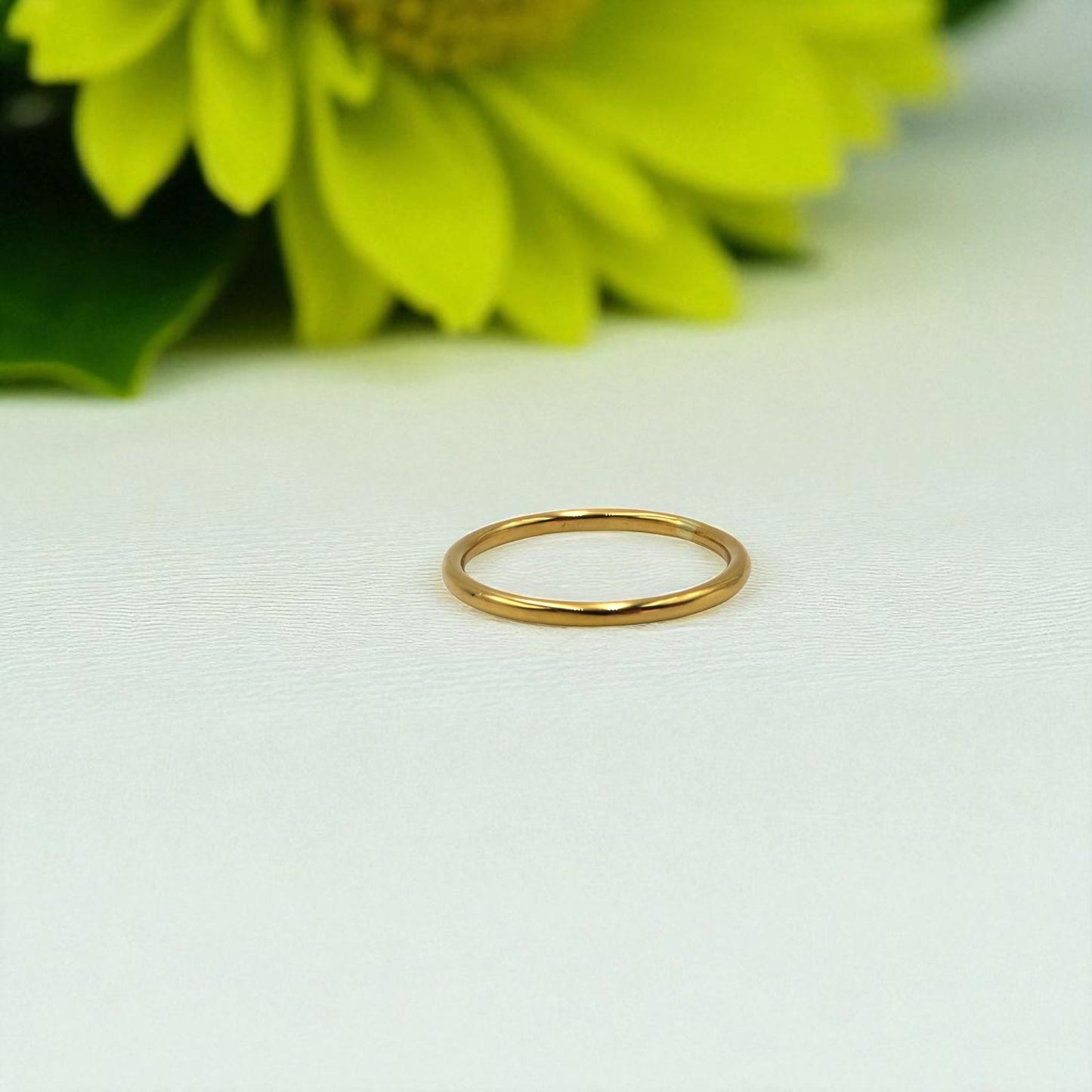 Purity Band - 24k Solid Gold Wire Band - Hand Forged - Petra Star