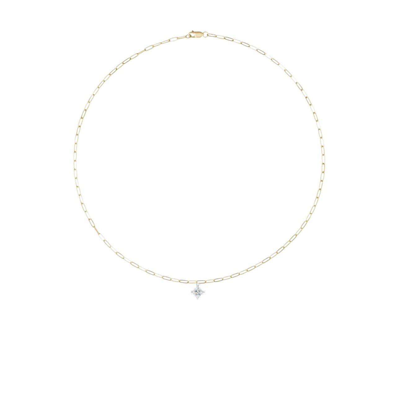 Princess Cut Diamond Charm - Petra Star