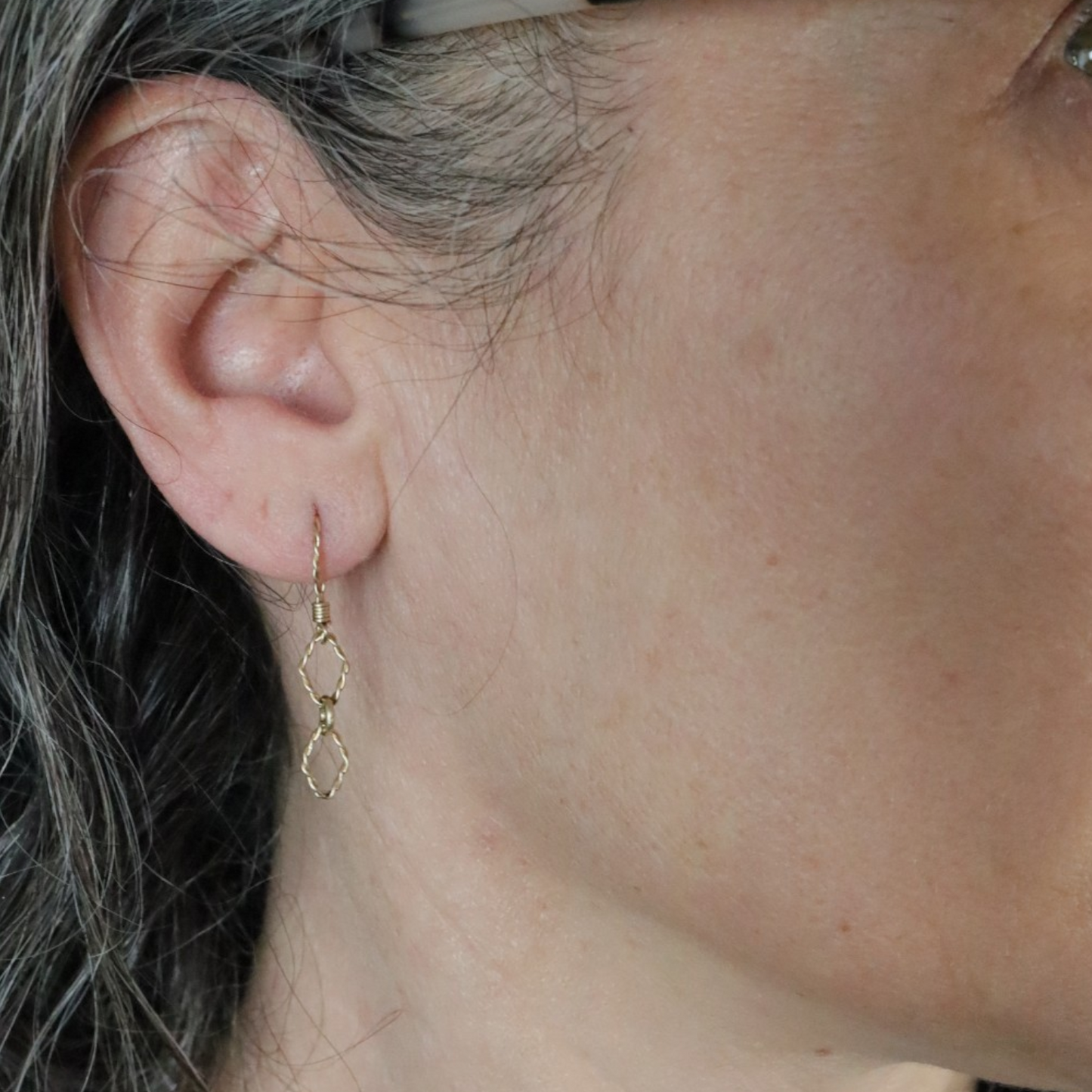 Twisted Rope Earrings in 14k Yellow Gold - Petra Star