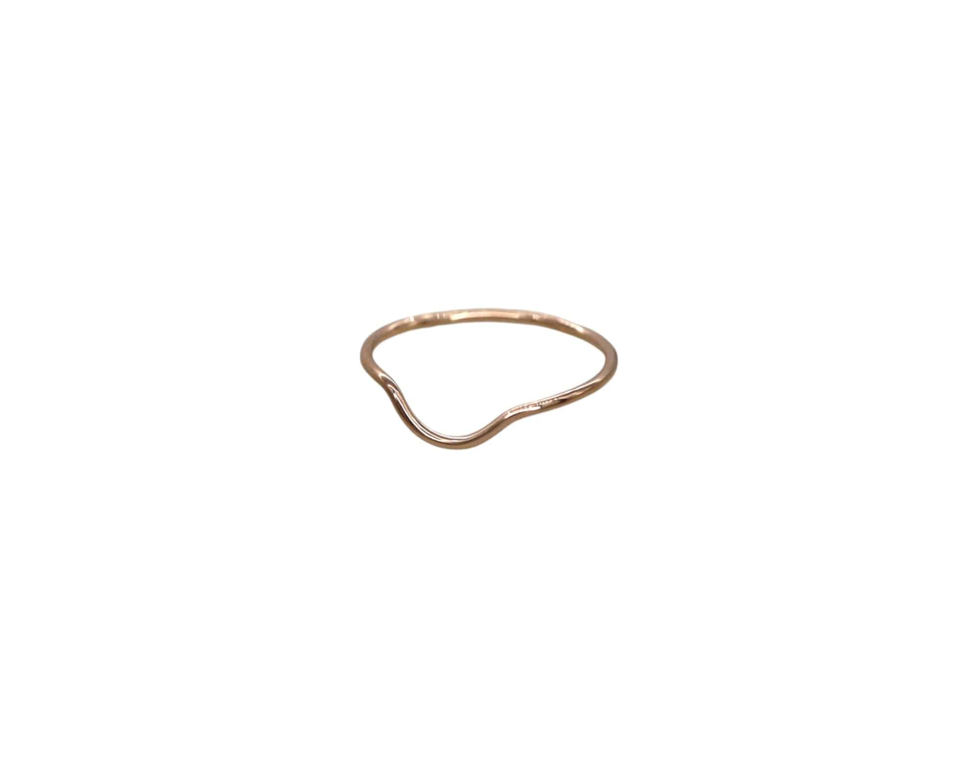 Petra Star Snuggle Band curved ring band, soft and flexible jewelry designed to comfortably fit your finger.
