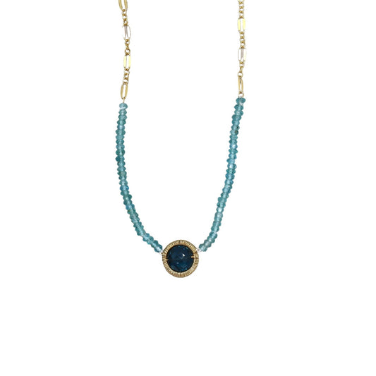 Teal Frenzy Necklace