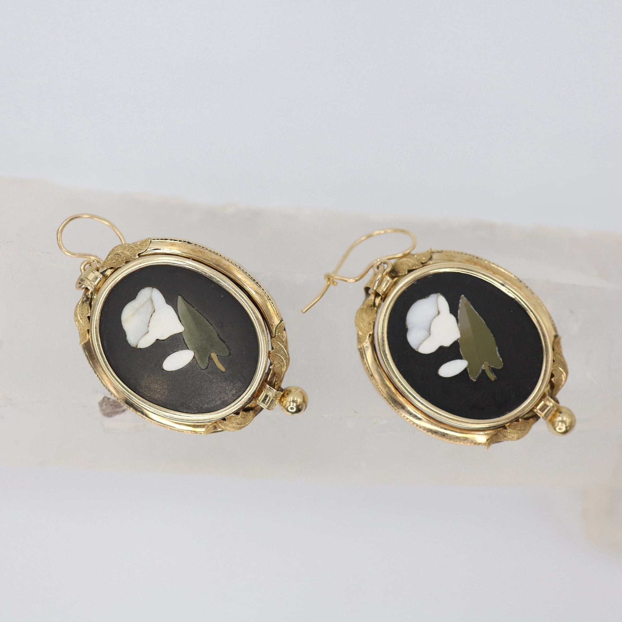 vintage gold earrings