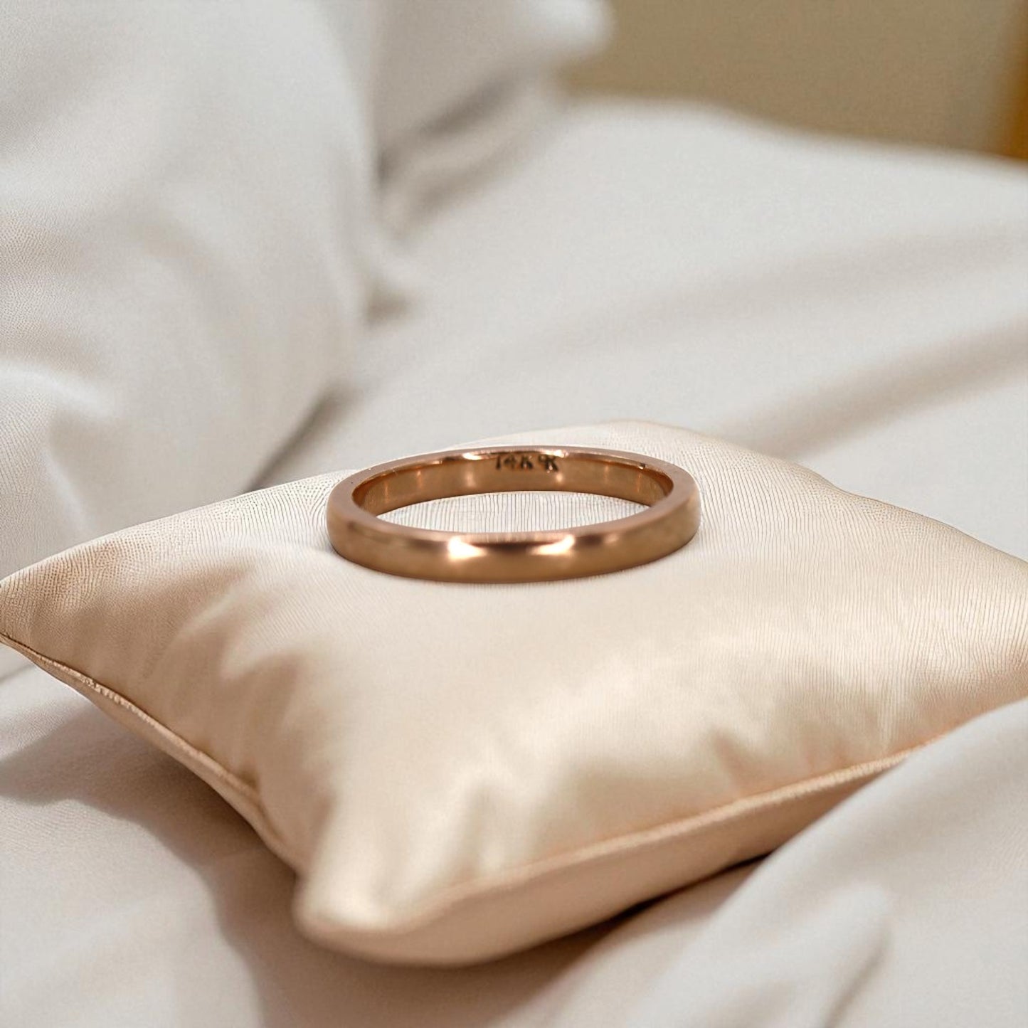 14k Rose Gold band 2.5 mm - Petra Star