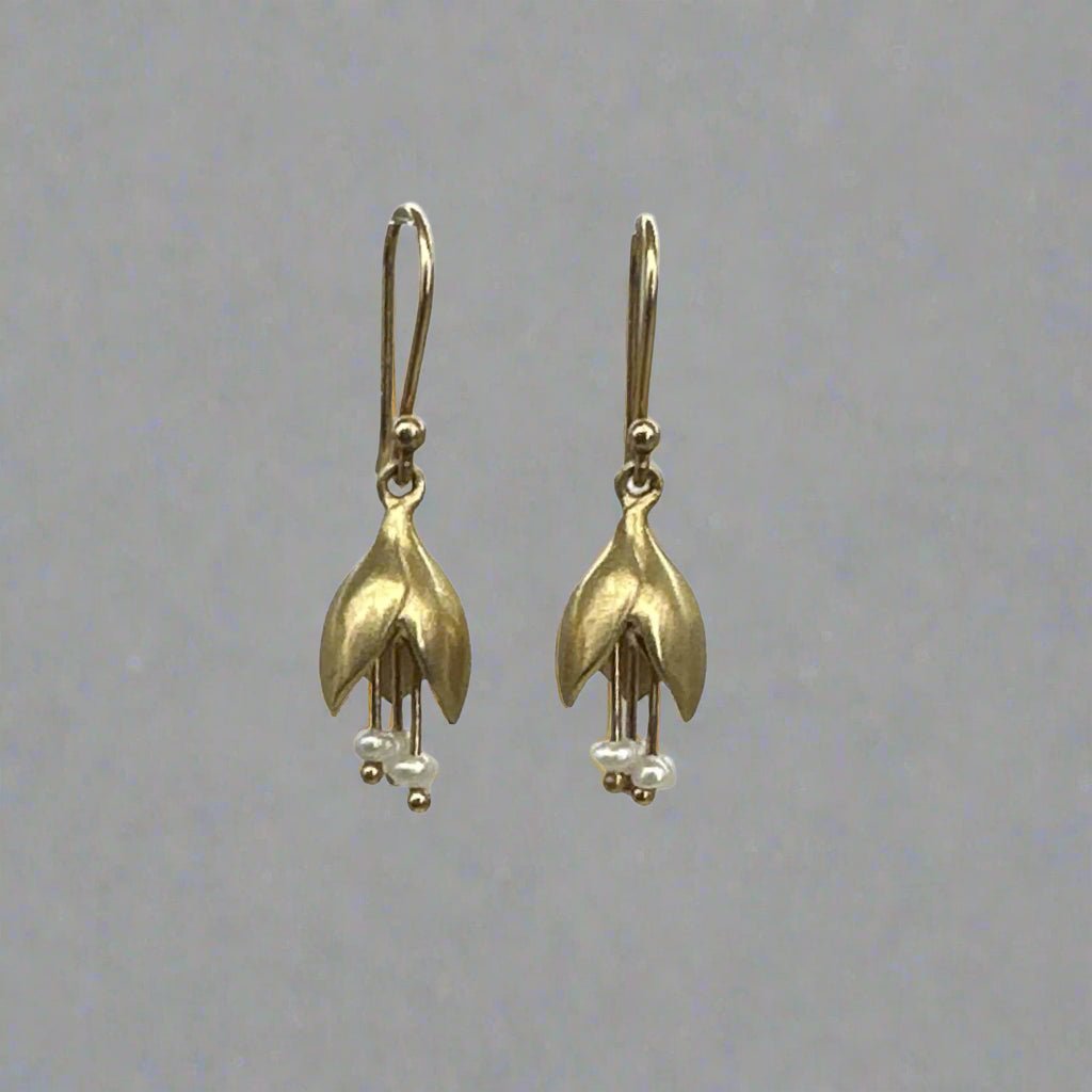 Allium Buds with Seed Pearl Earrings - Petra Star