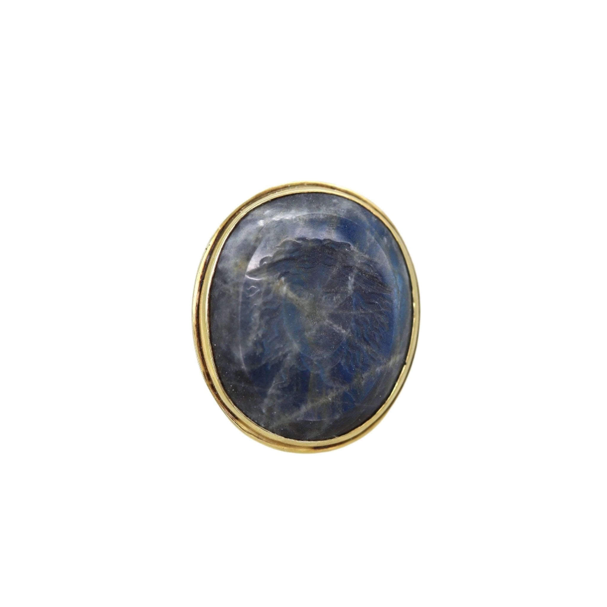 Amazing Victorian Medusa Labradorite Intaglio - Petra Star