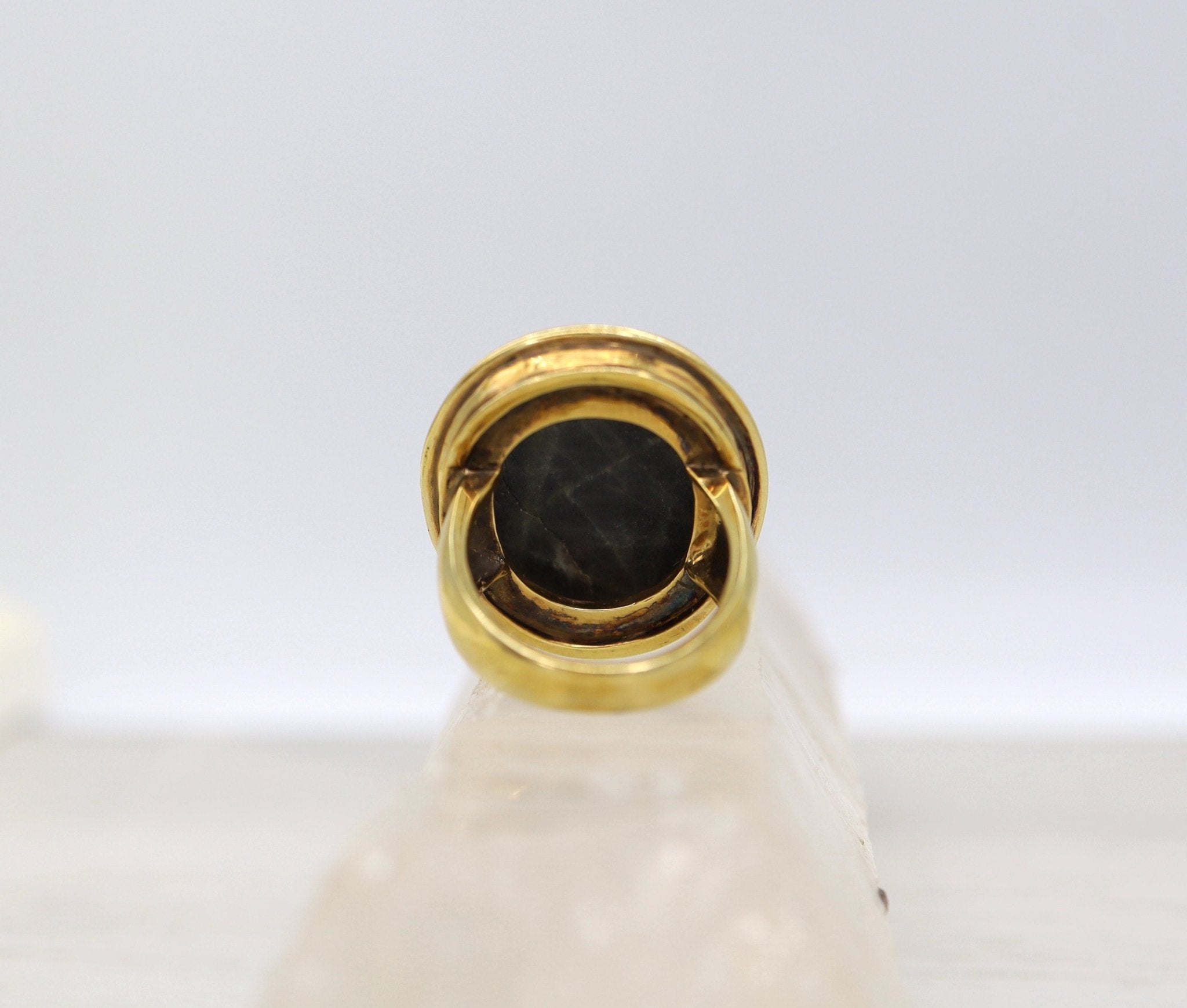 Amazing Victorian Medusa Labradorite Intaglio - Petra Star