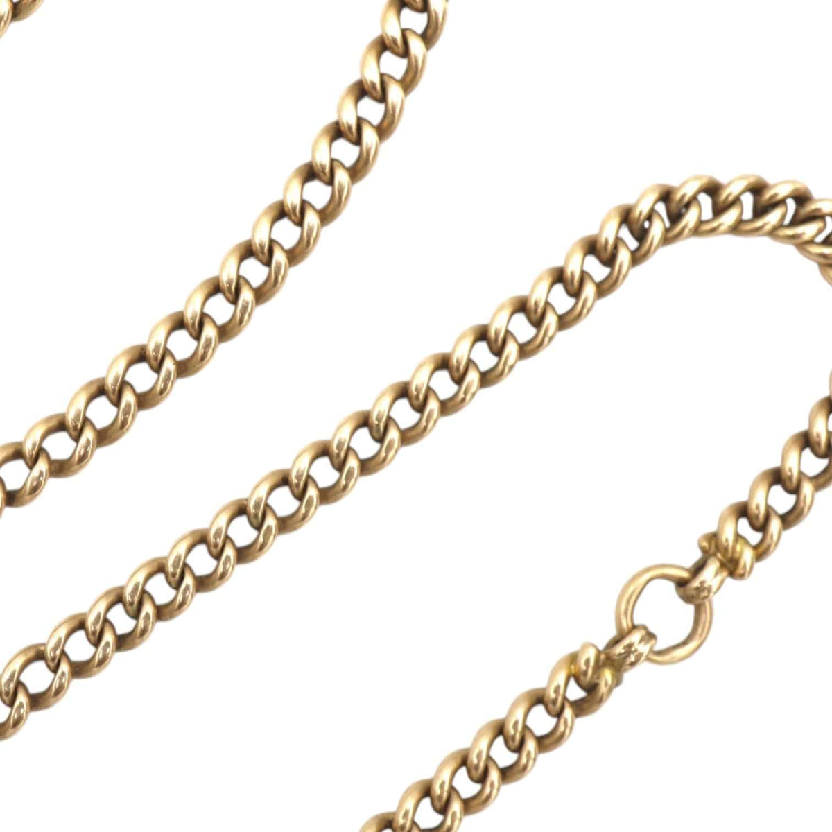 Antique 14k Gold Chain 4.8 MM Curblink Necklace 16" Length and 13" Length - Petra Star