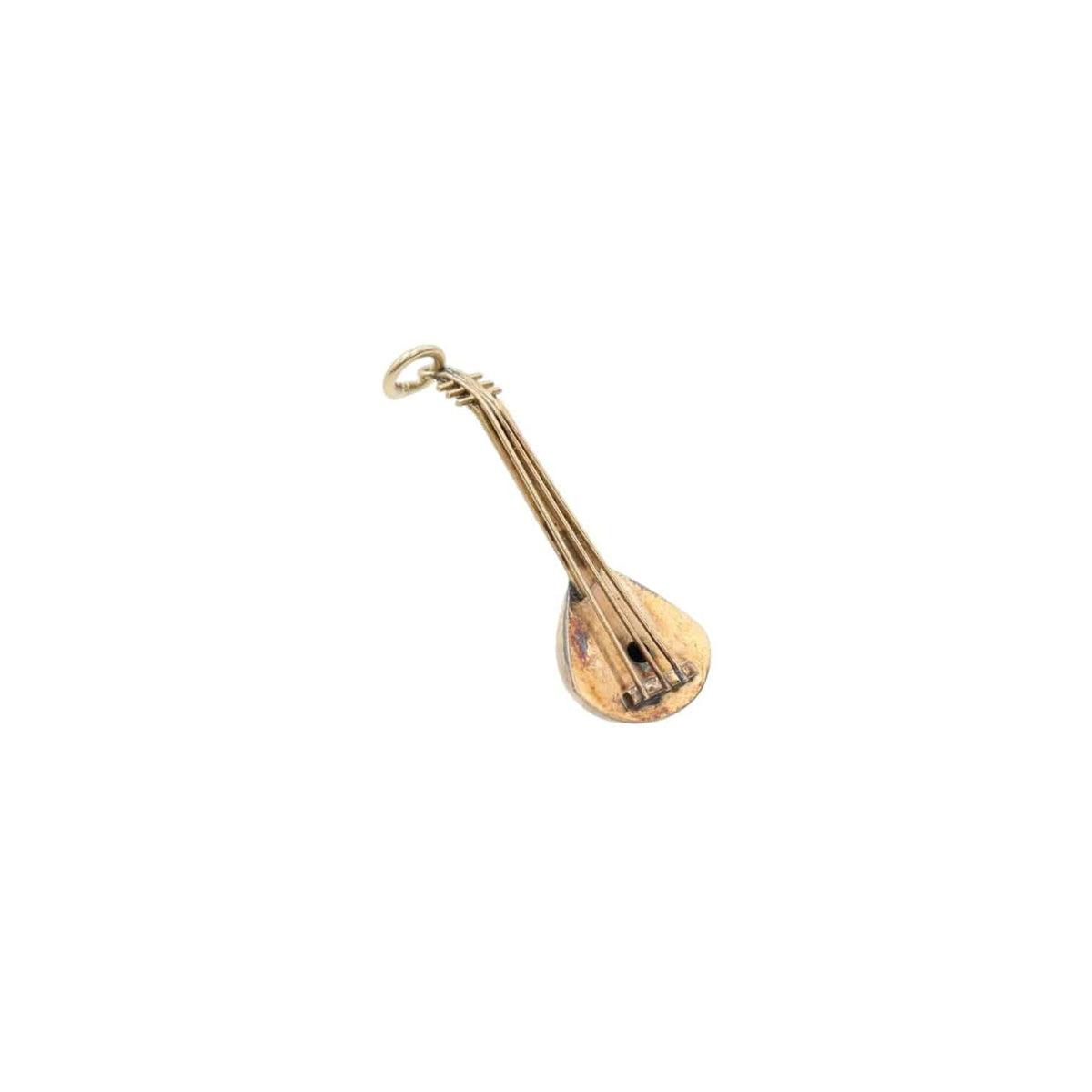 Antique 18k Gold Mandolin Charm - Petra Star