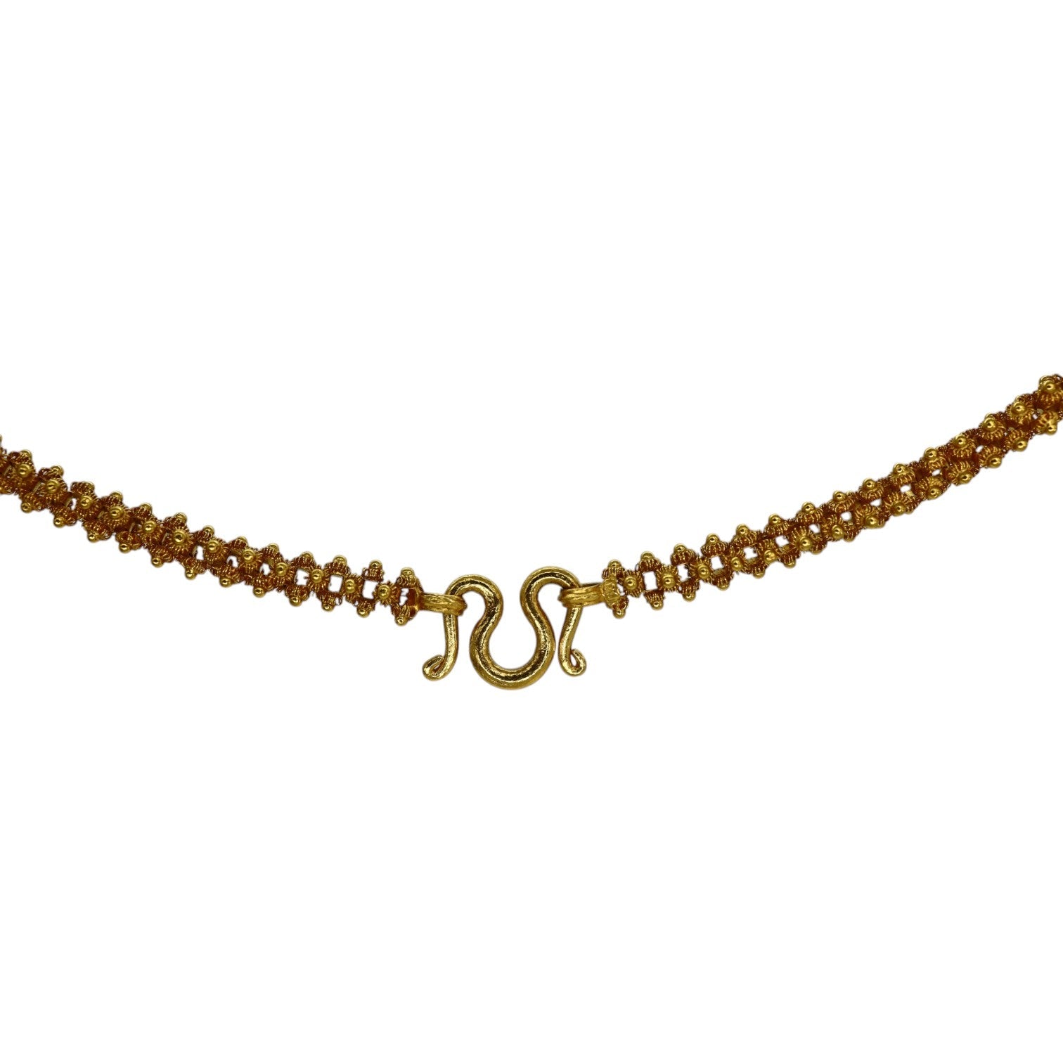 Antique 22k Gold Handcrafted Art Nouveau Chinese Gold Chain - Petra Star
