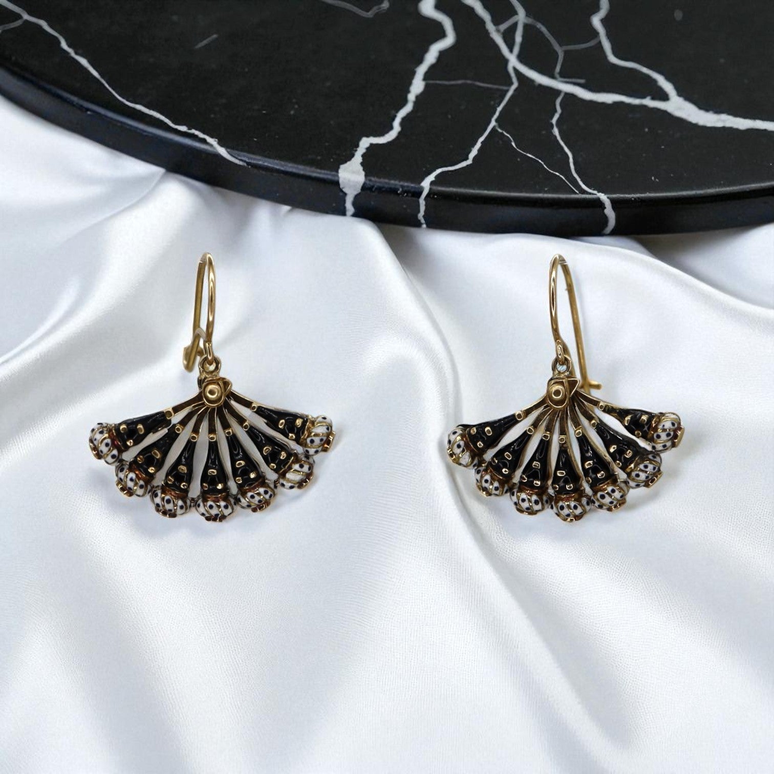 Antique Blackamoor Earrings 14k Gold - Petra Star