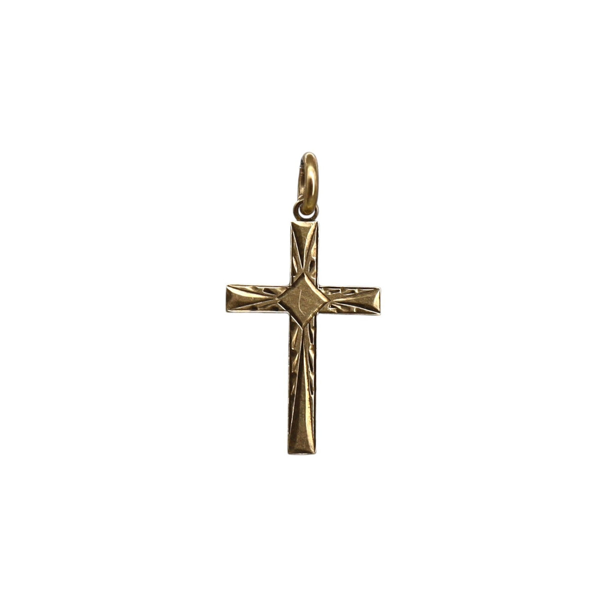 Antique Cross 10k Yellow Gold - Petra Star