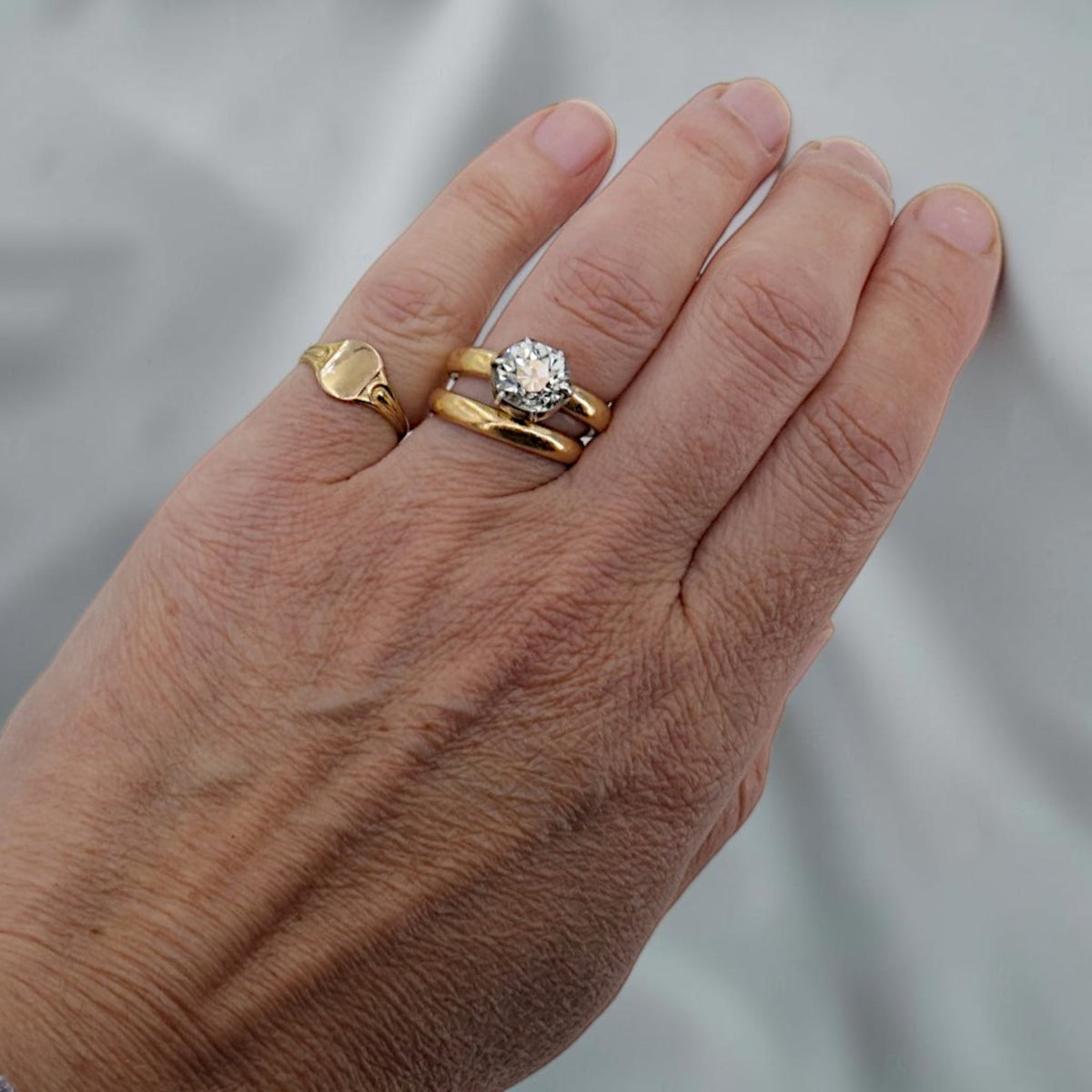 Vintage BDA 10K Gold Signet Ring, Art Deco, Circa 1920