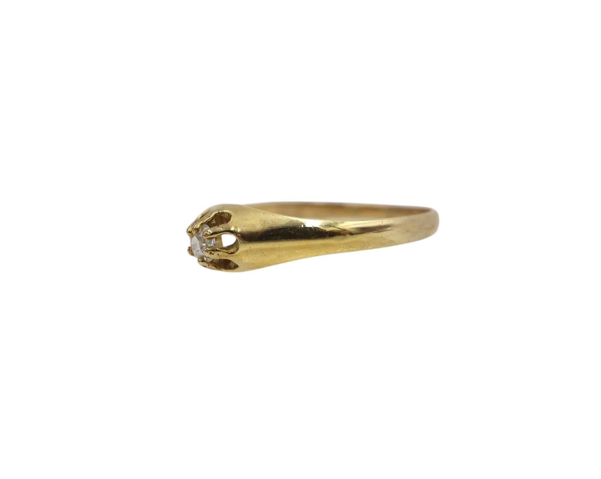Antique Victorian Diamond Belcher Ring - Petra Star