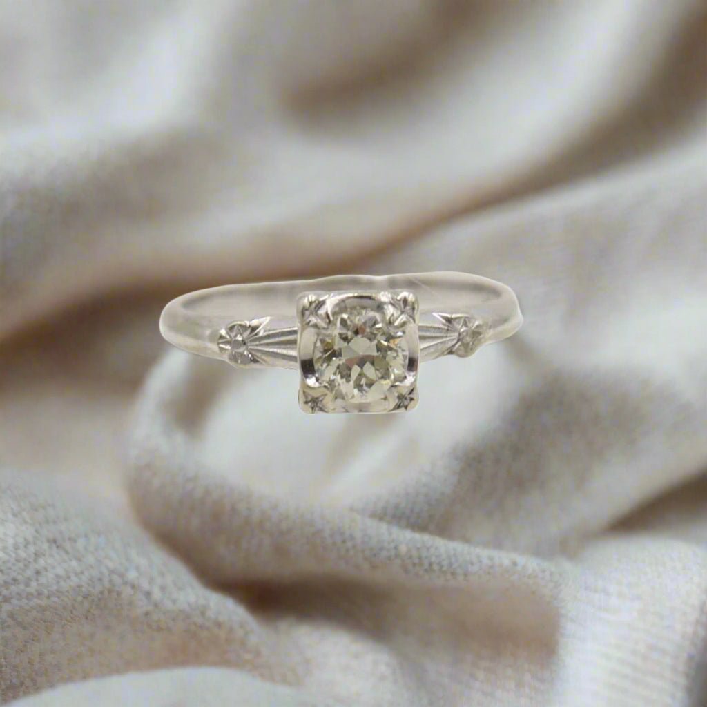 Art Deco Cherry Blossom Ring - Petra Star