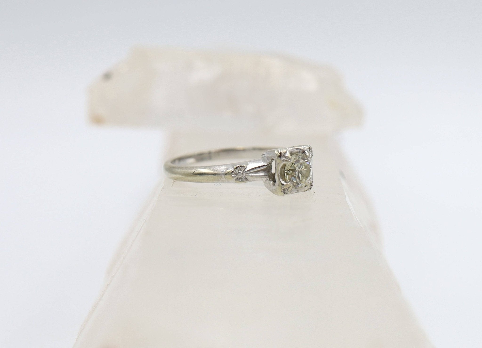 Art Deco Cherry Blossom Ring - Petra Star