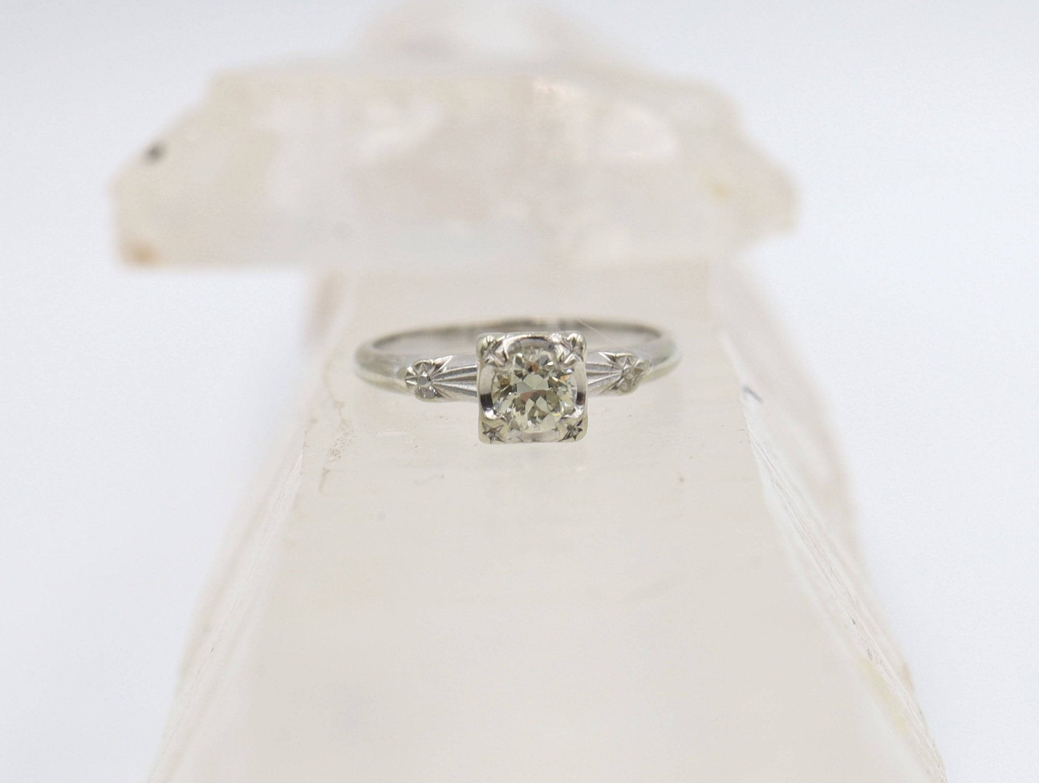 Art Deco Cherry Blossom Ring - Petra Star