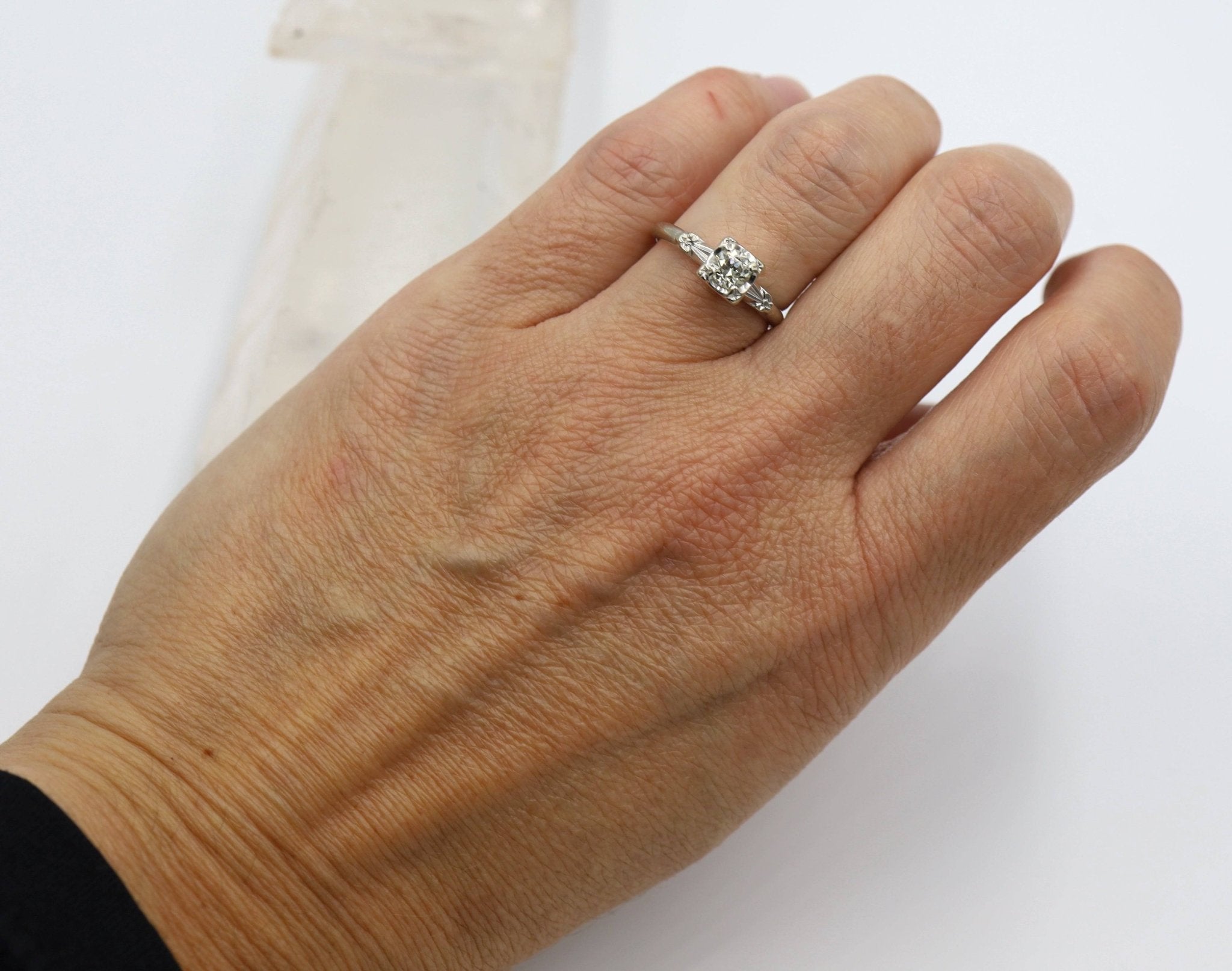 Art Deco Cherry Blossom Ring - Petra Star