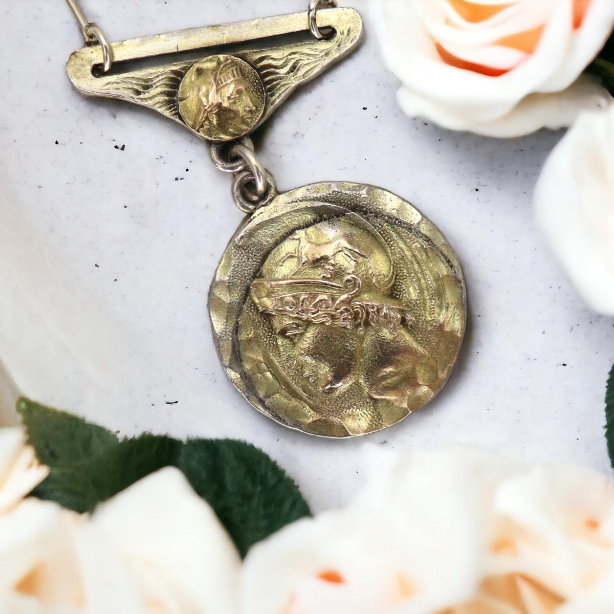 Art Nouveau C.D. Peacock Medallion - JL1842 - Petra Star