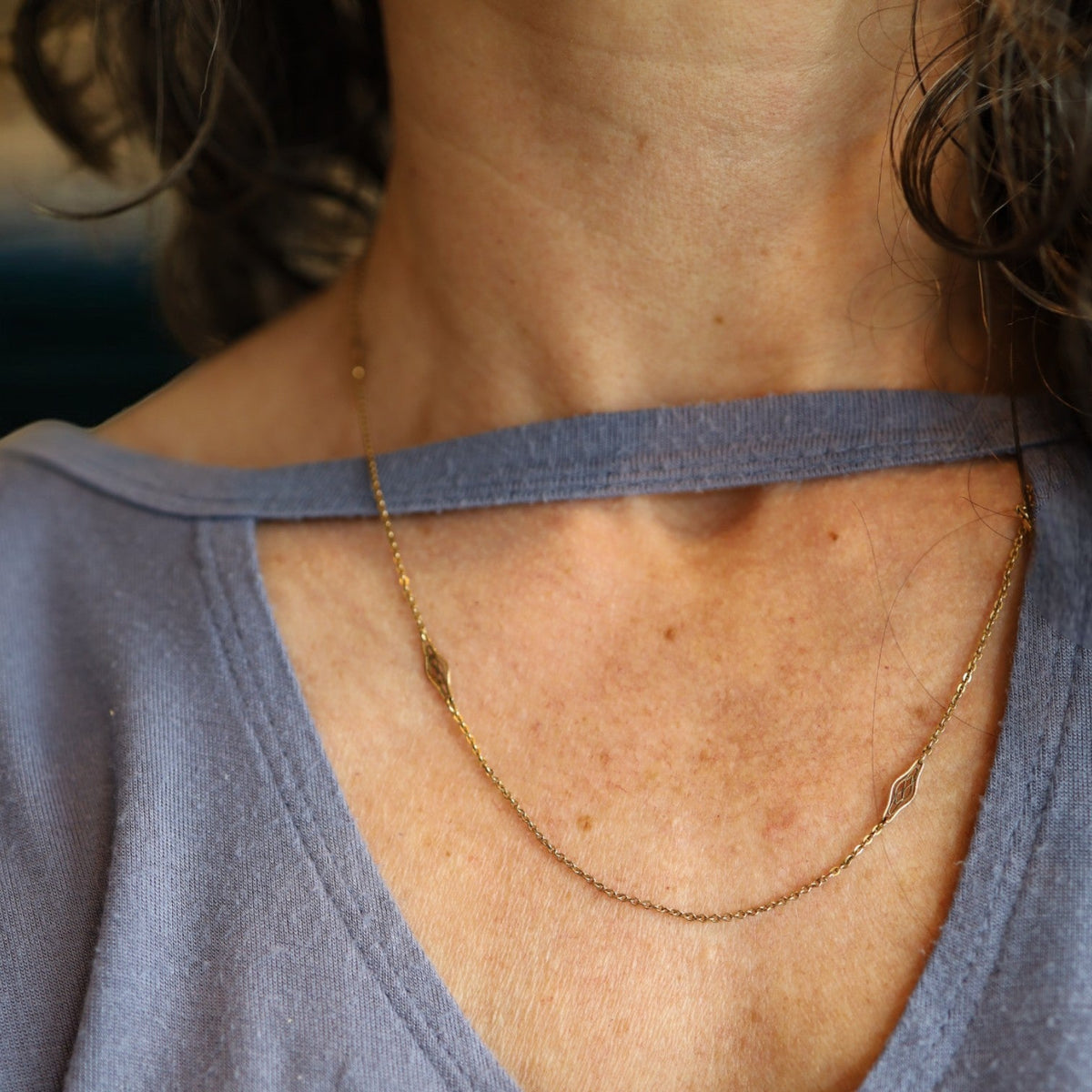 Art Nouveau Gold Filled Chain - Petra Star