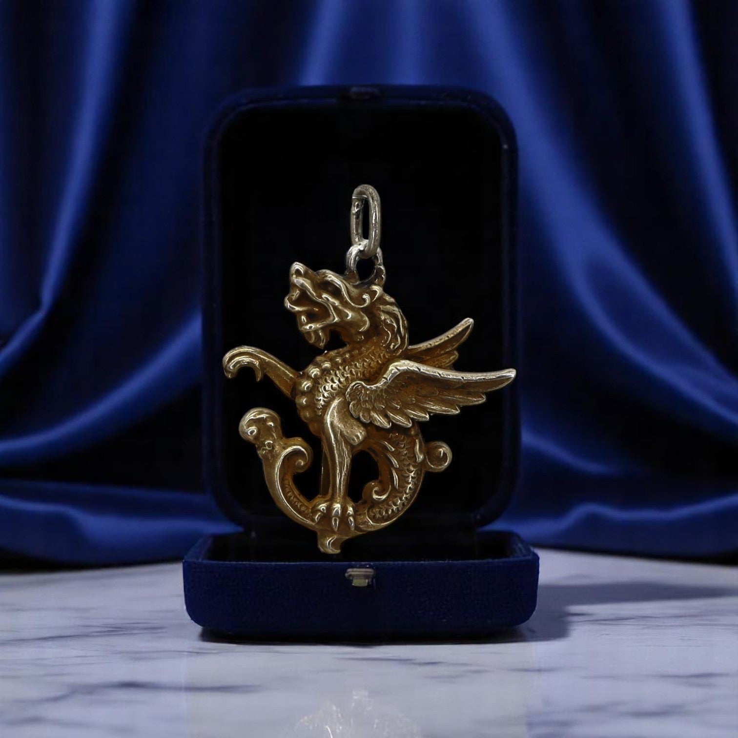 Art Nouveau Griffin Pendant - Petra Star