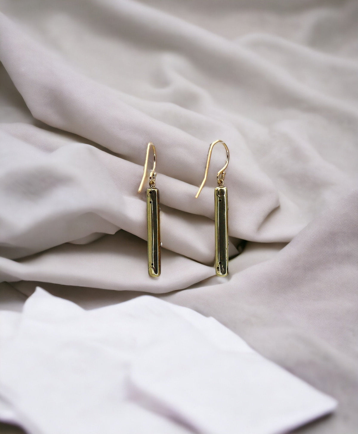 Art Nouveau Pink Enamel & Pearl Earrings in 14k Rose Gold - Petra Star