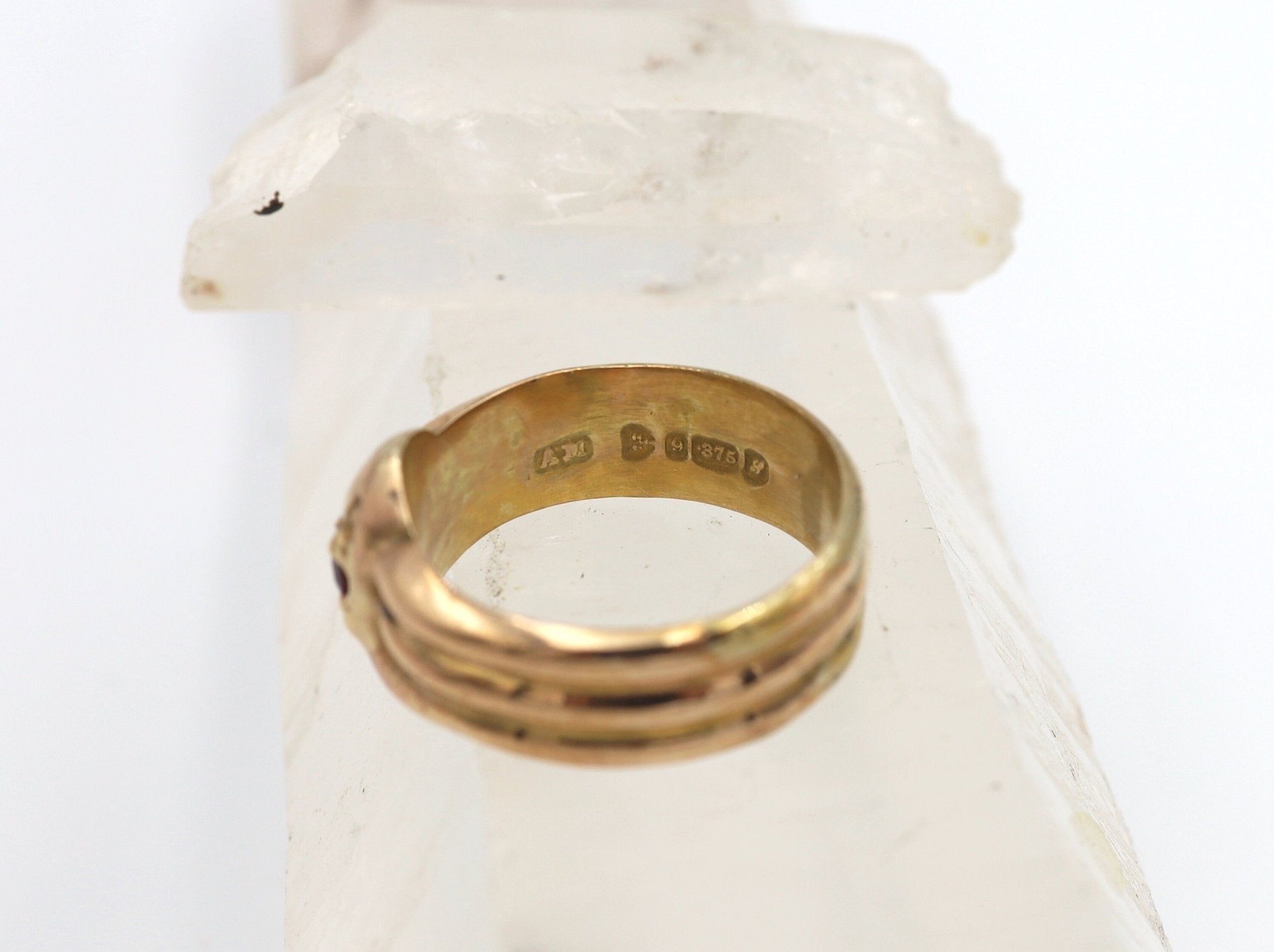 Art Nouveau Snake Ring in 9k Rose Gold - Petra Star
