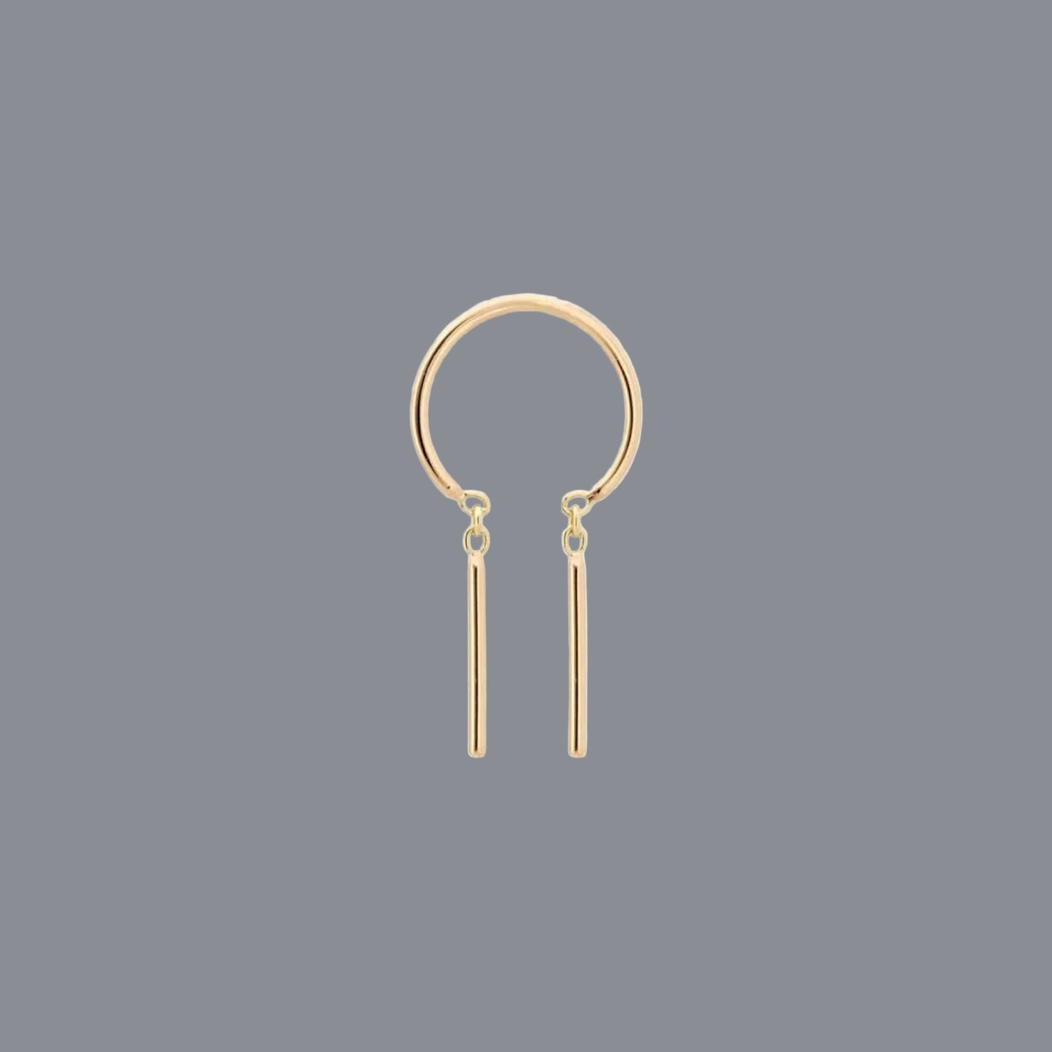 Baby Chime Earrings in 14k White Gold - Petra Star