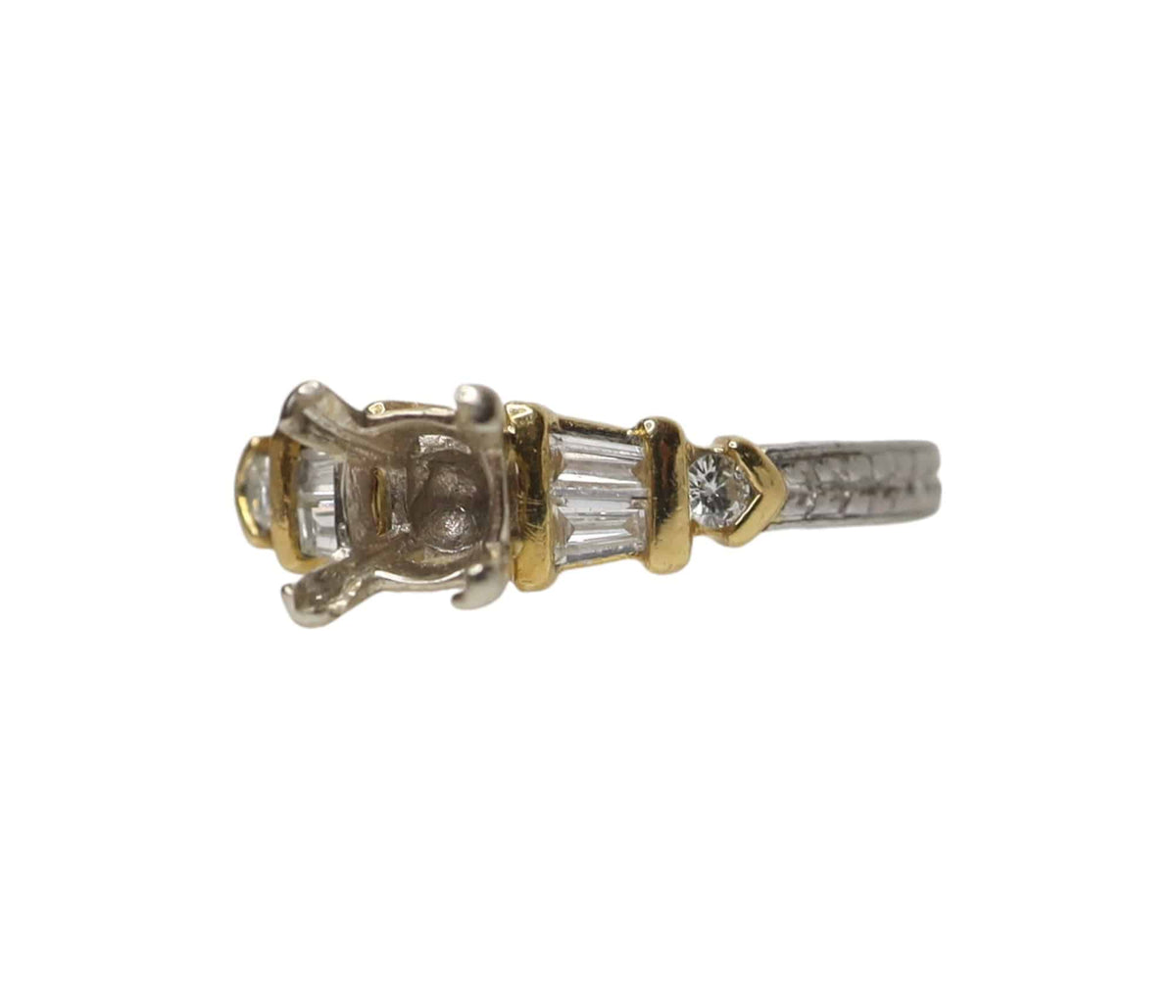 Baguette Diamond Studs - Petra Star