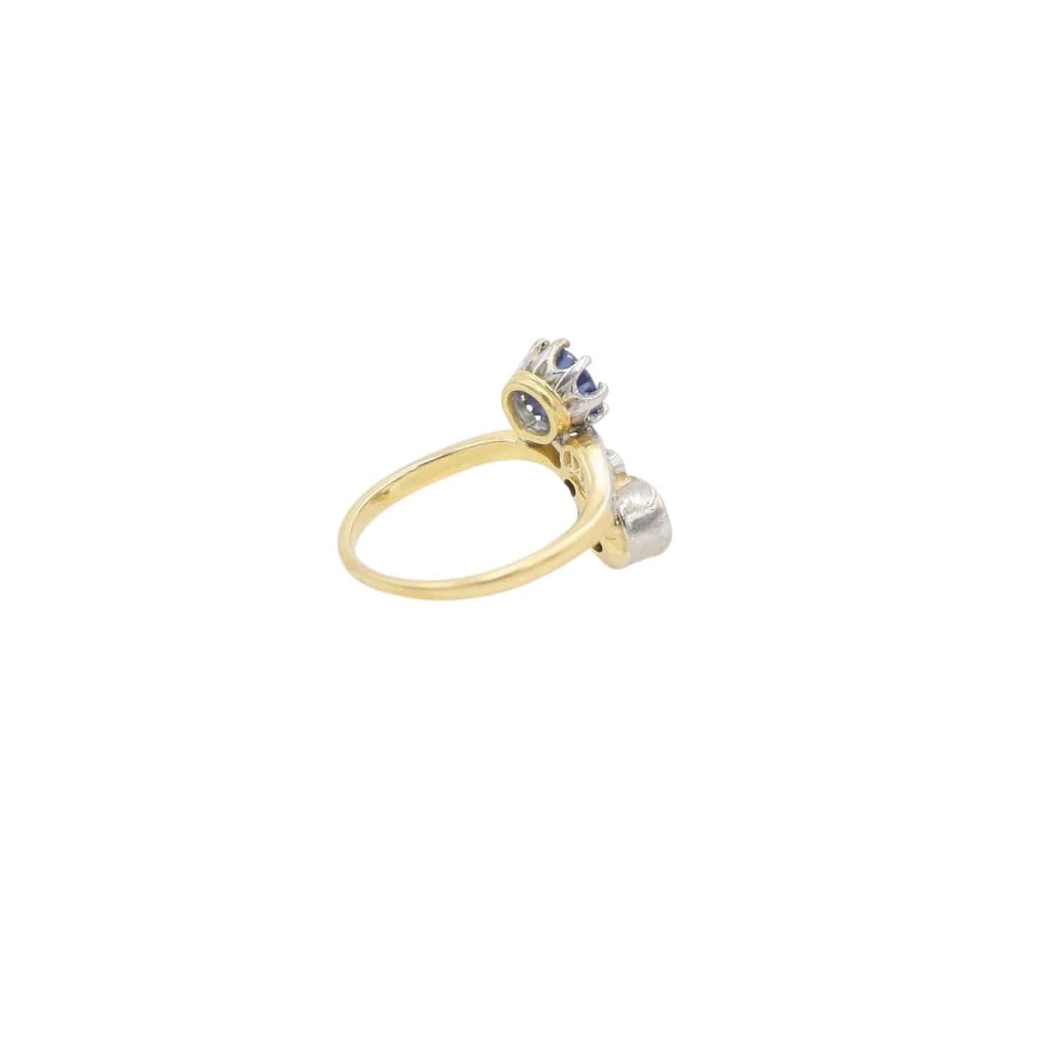 Belle Époque Toi et Moi Sapphire & Diamond Ring - Petra Star