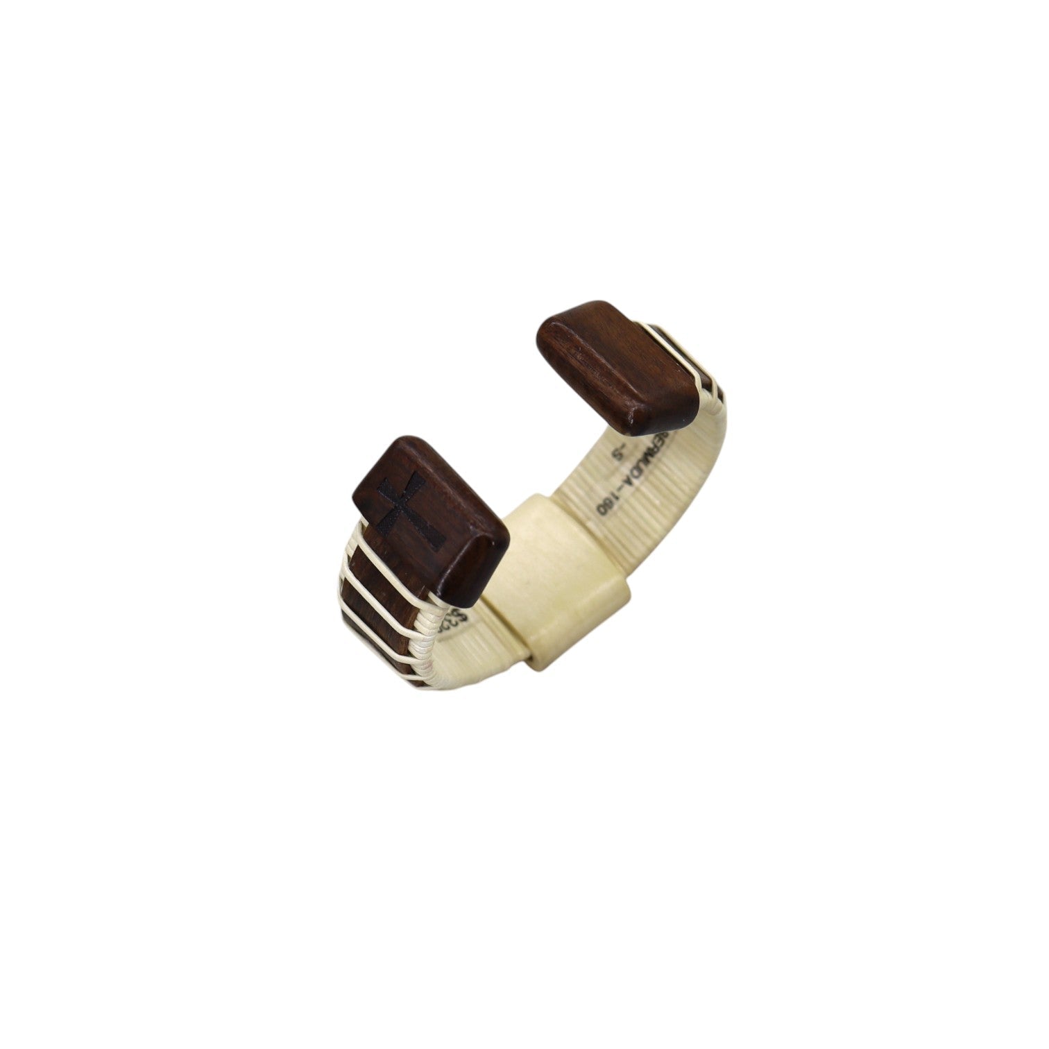 Bermuda Cuff Bracelet—Rosewood, Personalized (Island Collection) - Petra Star
