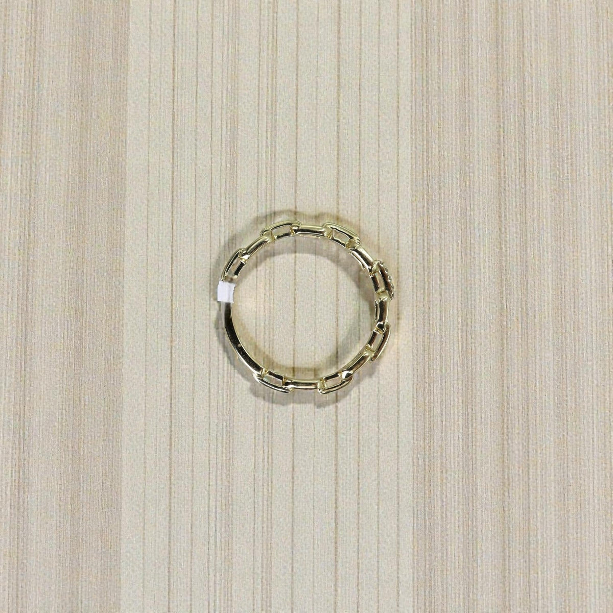 Diamond Link Band 14k Yellow Gold, 0.02ct - Petra Star